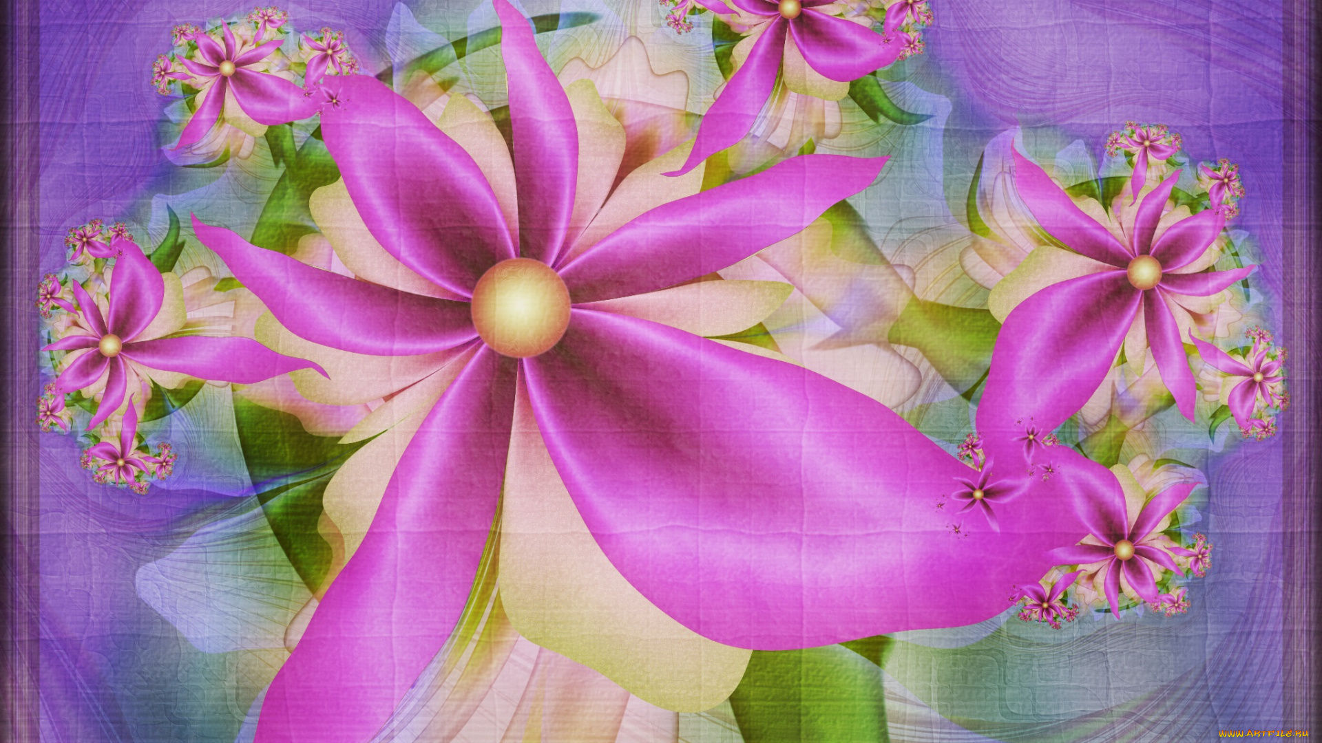 3д, графика, цветы, , flowers, узор, фон, цвета