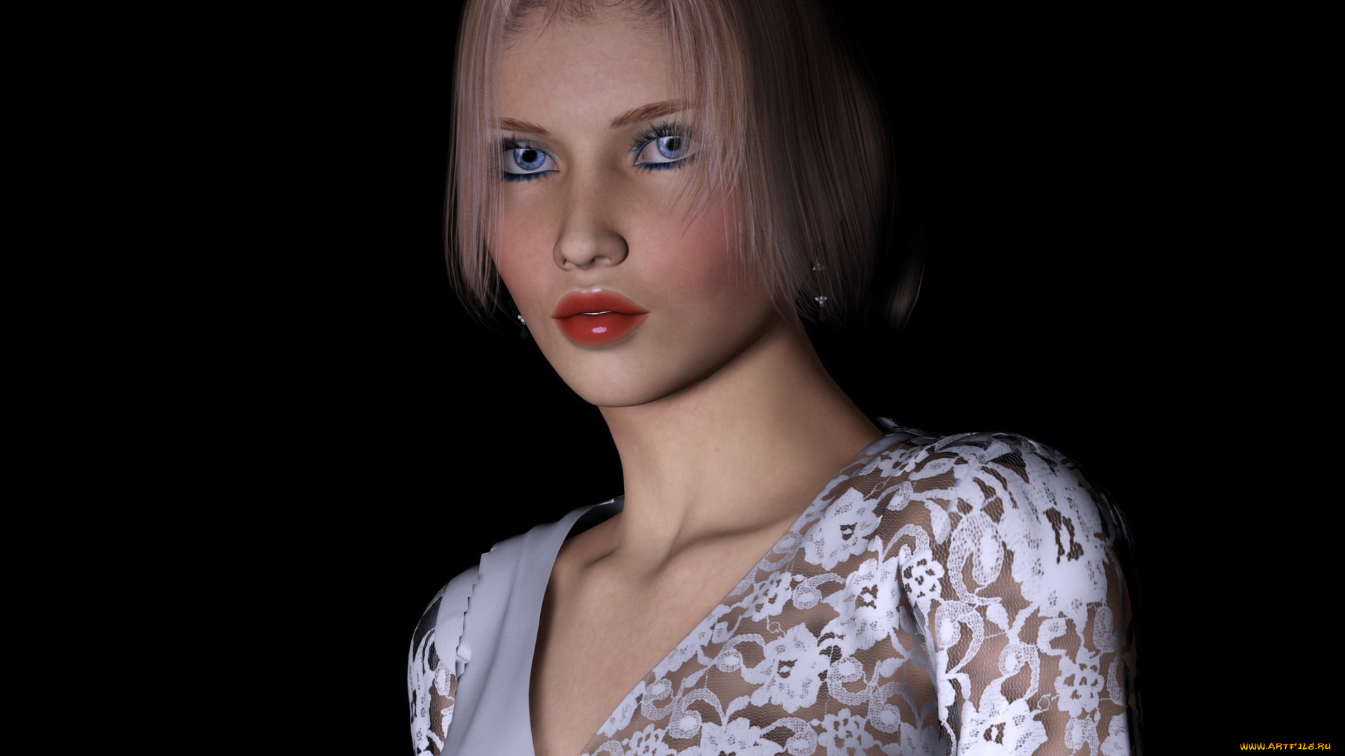 3д, графика, люди, , people, взгляд, девушка, фон