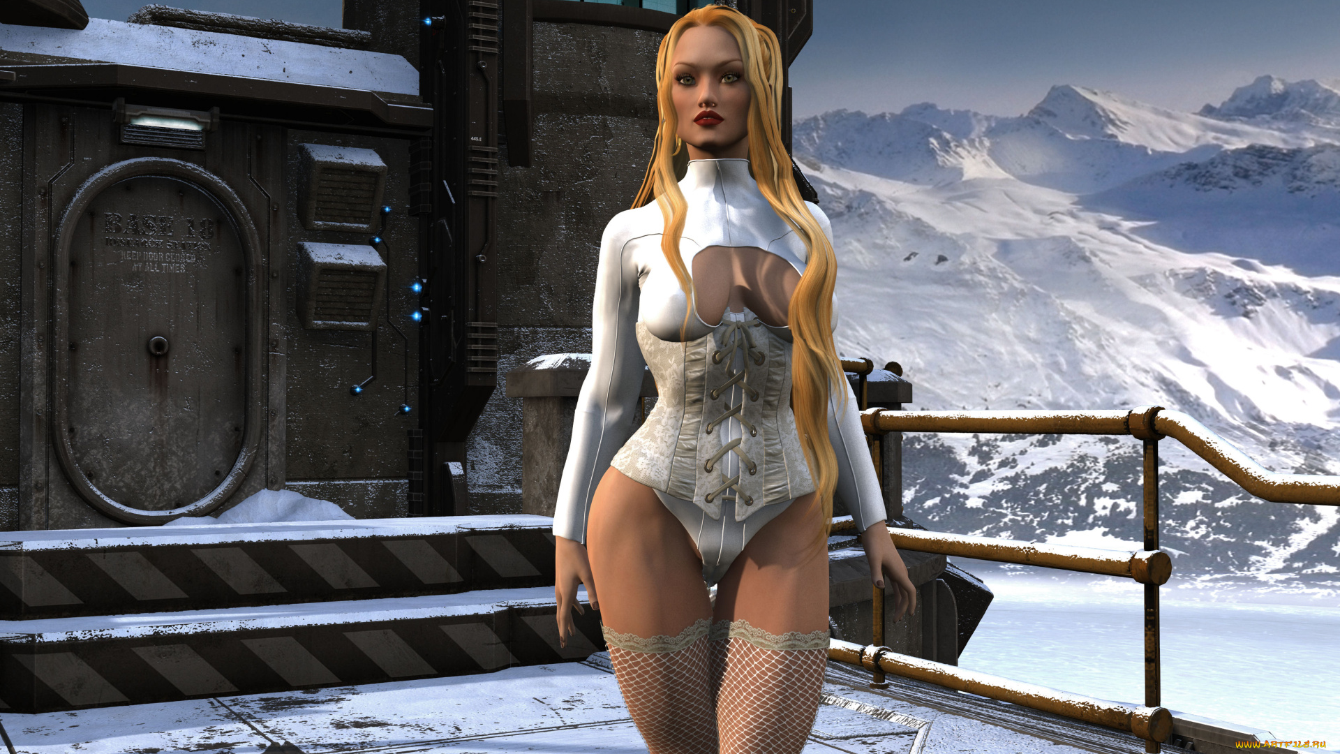 3д, графика, люди, , people, взгляд, девушка, блондинка