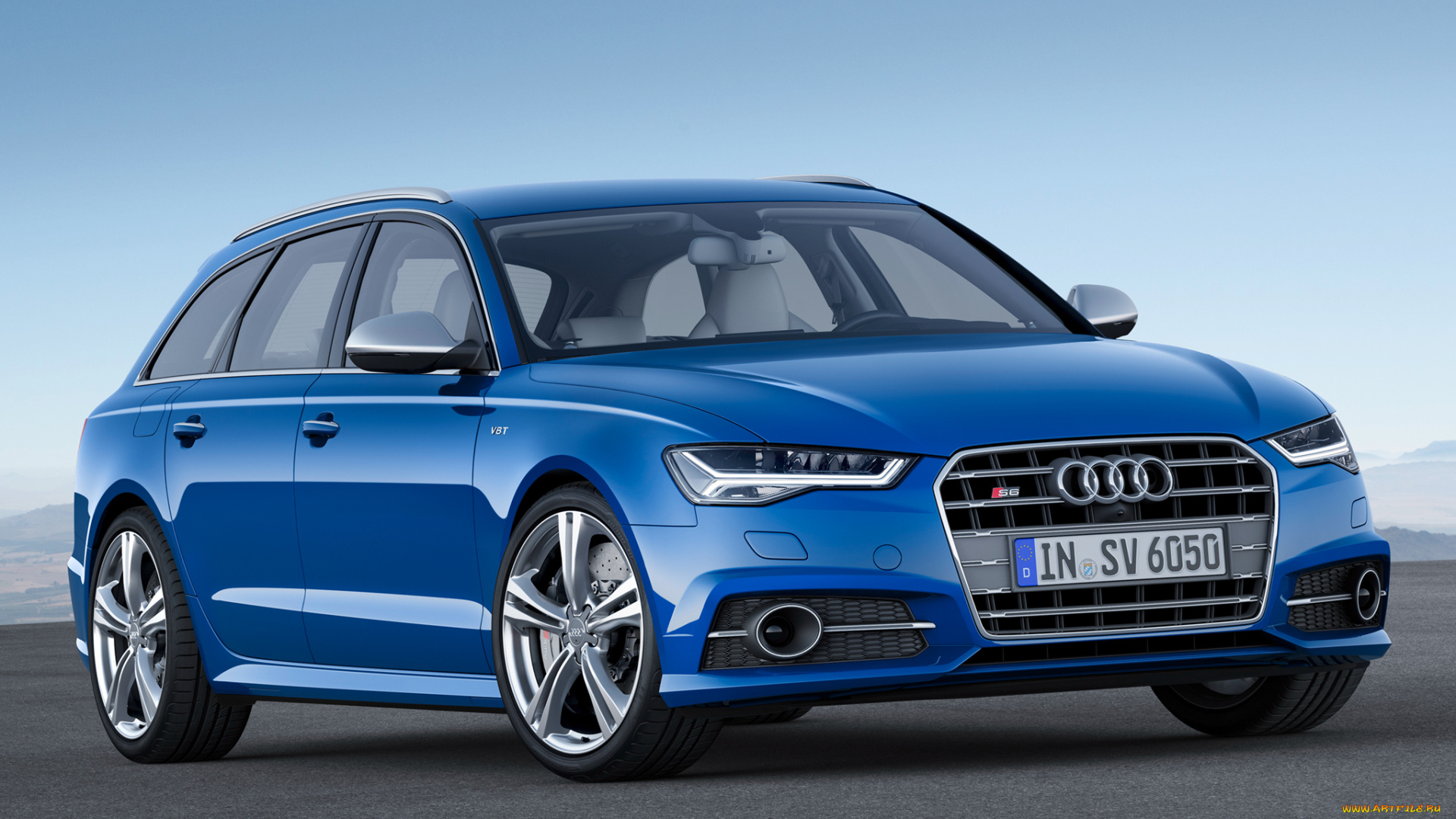 автомобили, audi, s6, avant, 4g-c7, 2014г, синий
