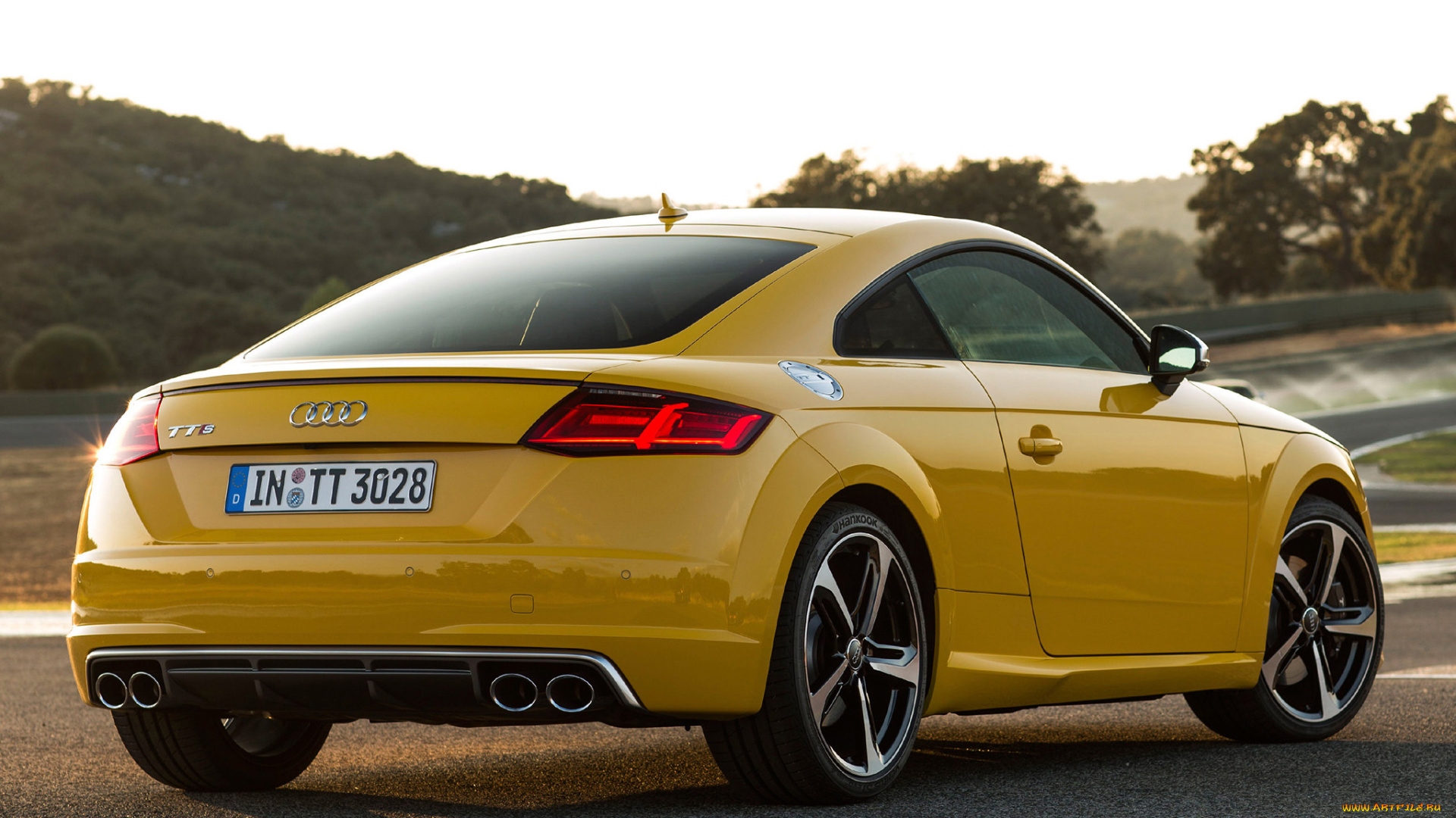 автомобили, audi, tt, tfsi, coupе, 2-0, 8s, 2014г, желтый