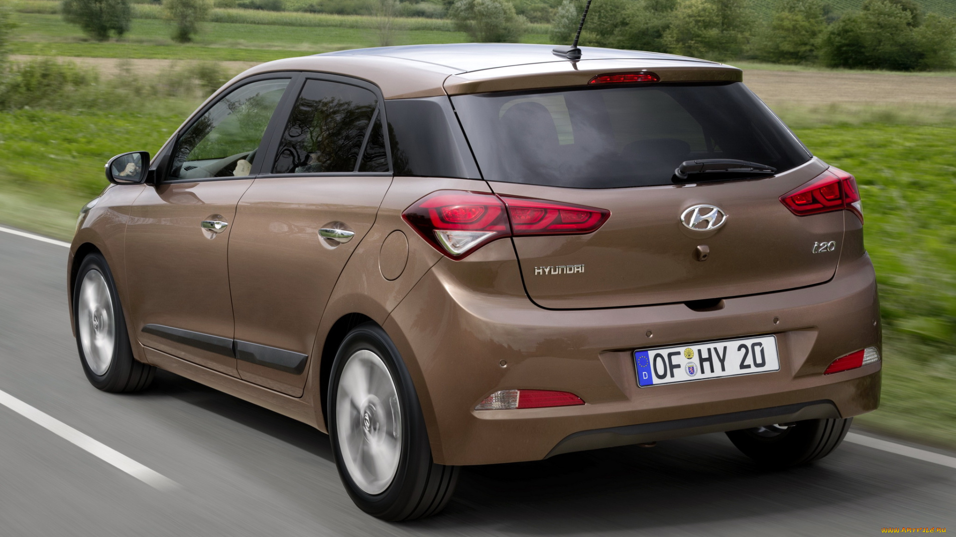 автомобили, hyundai, 2014г, ib, коричневый, i20