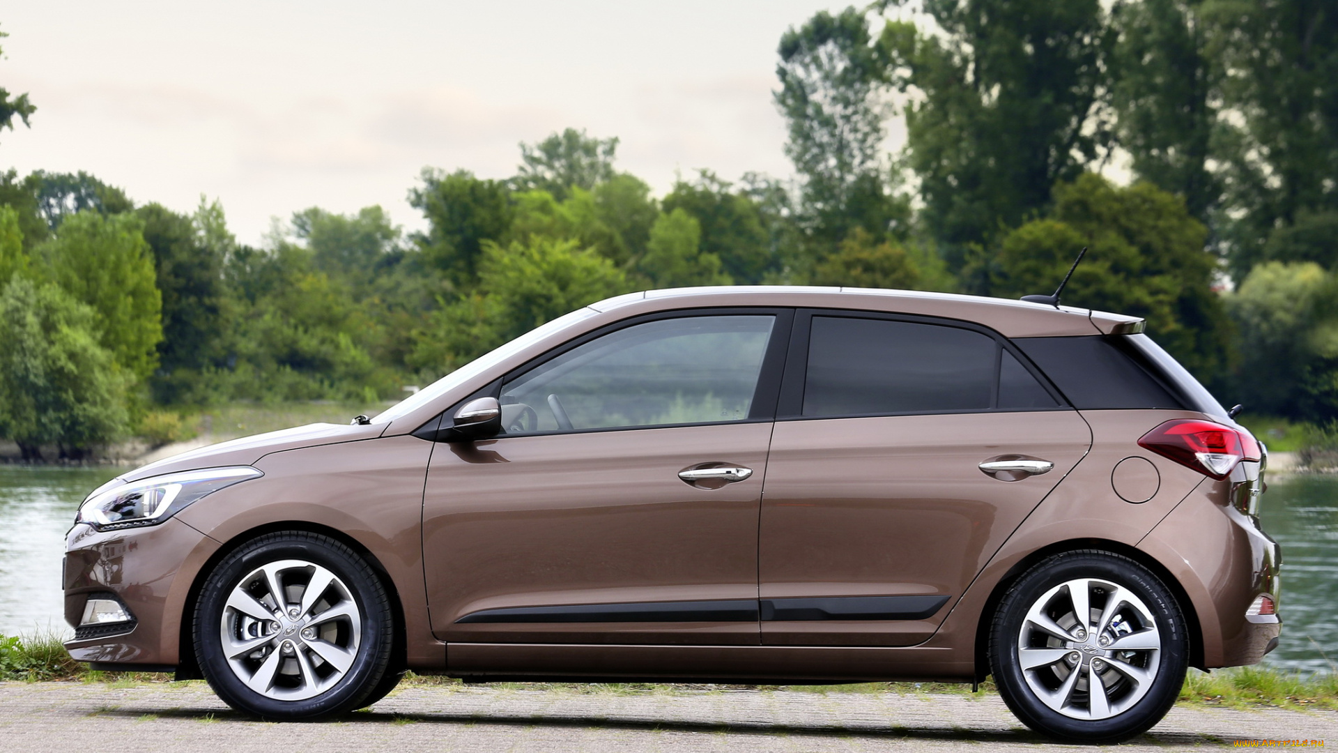 автомобили, hyundai, ib, i20, коричневый, 2014г