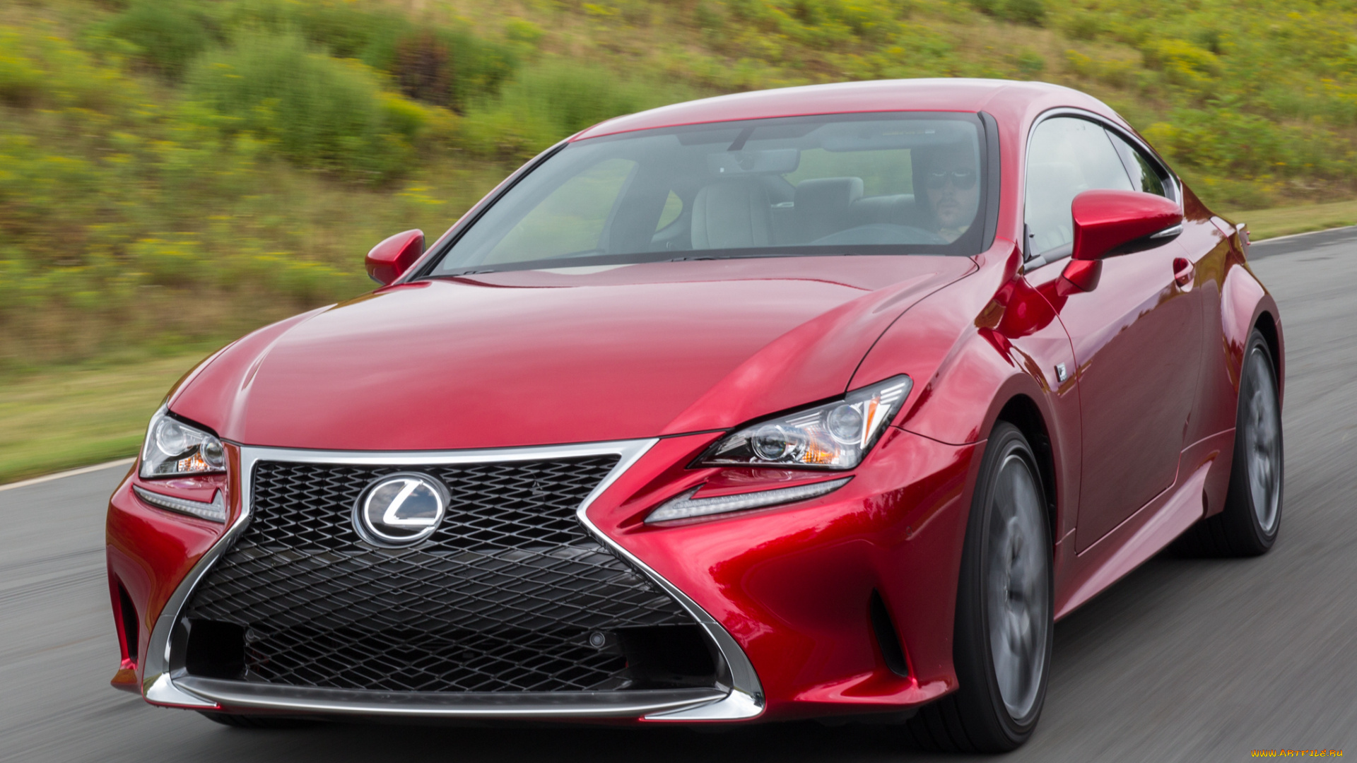 автомобили, lexus, rc, 350, f-sport, 2014г, красный