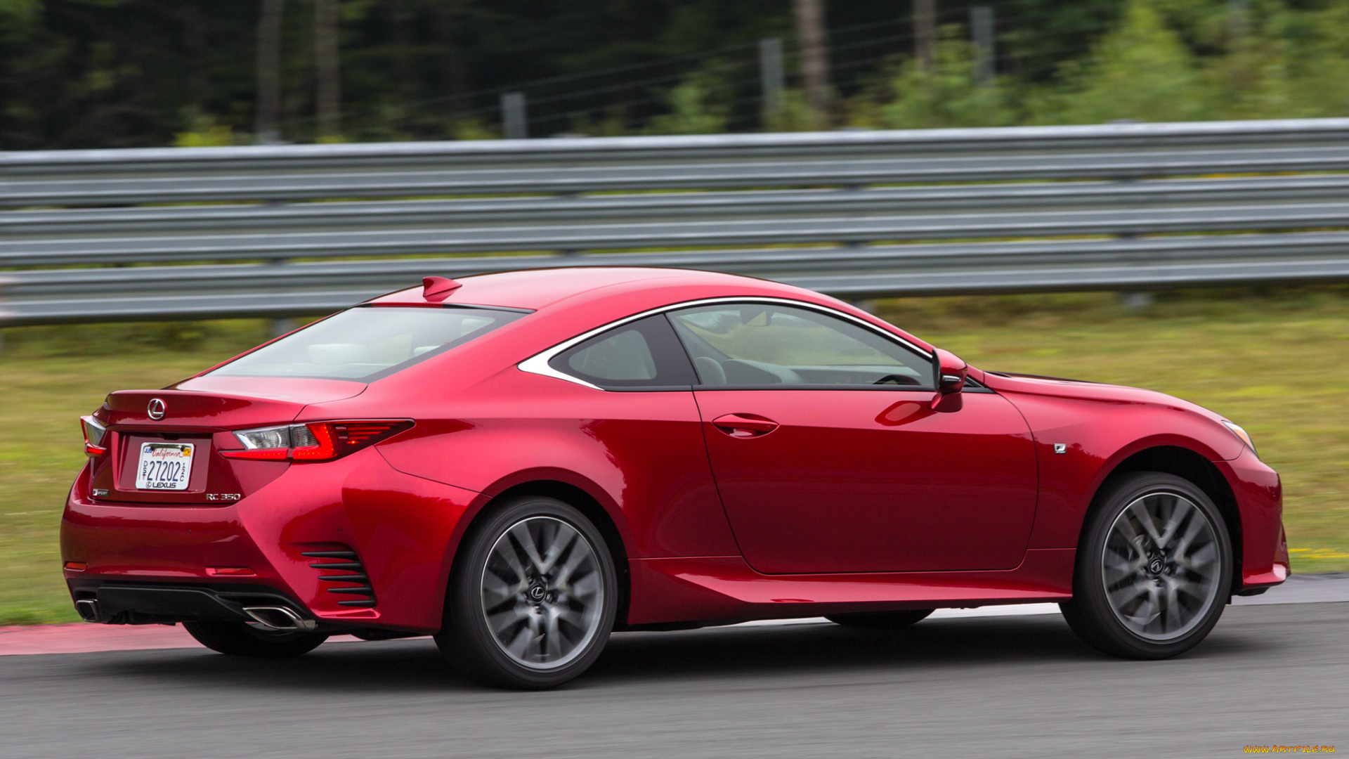 автомобили, lexus, rc, 350, f-sport, 2014г, красный