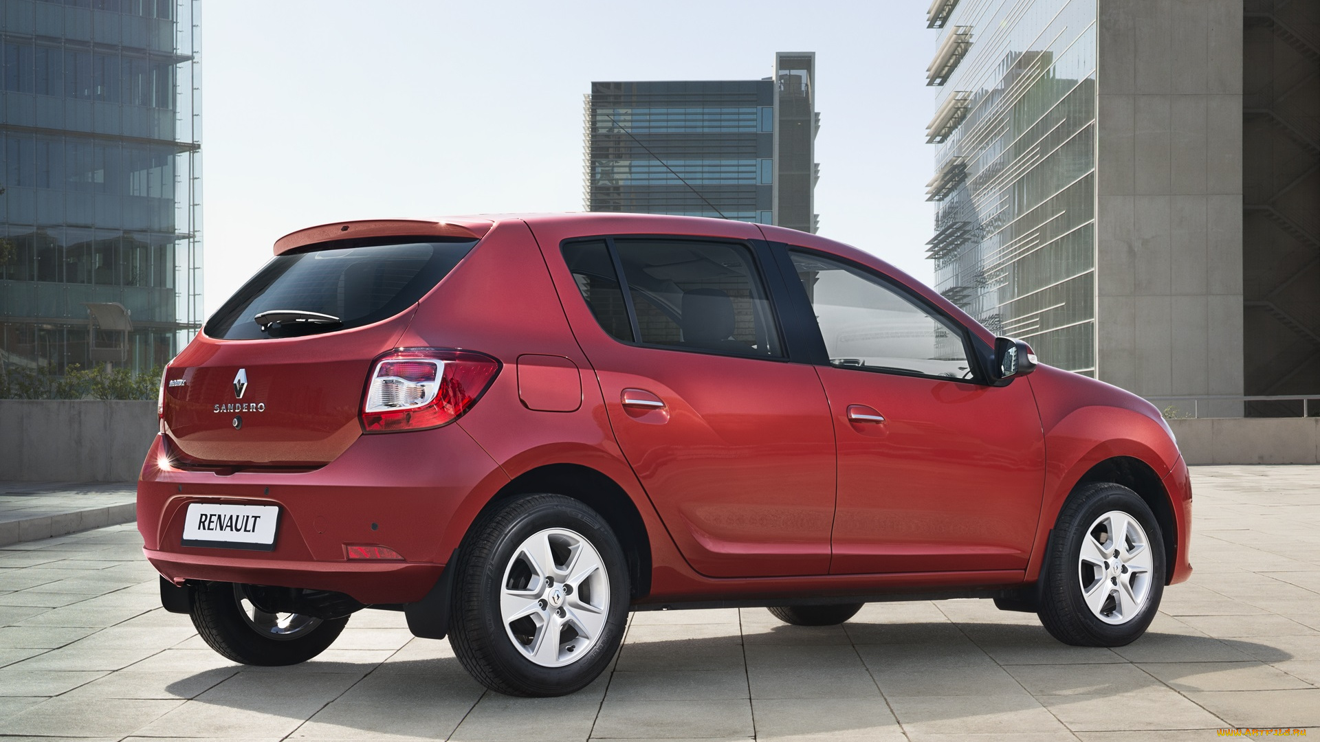 автомобили, renault, sandero, ru-spec, 2014г, красный