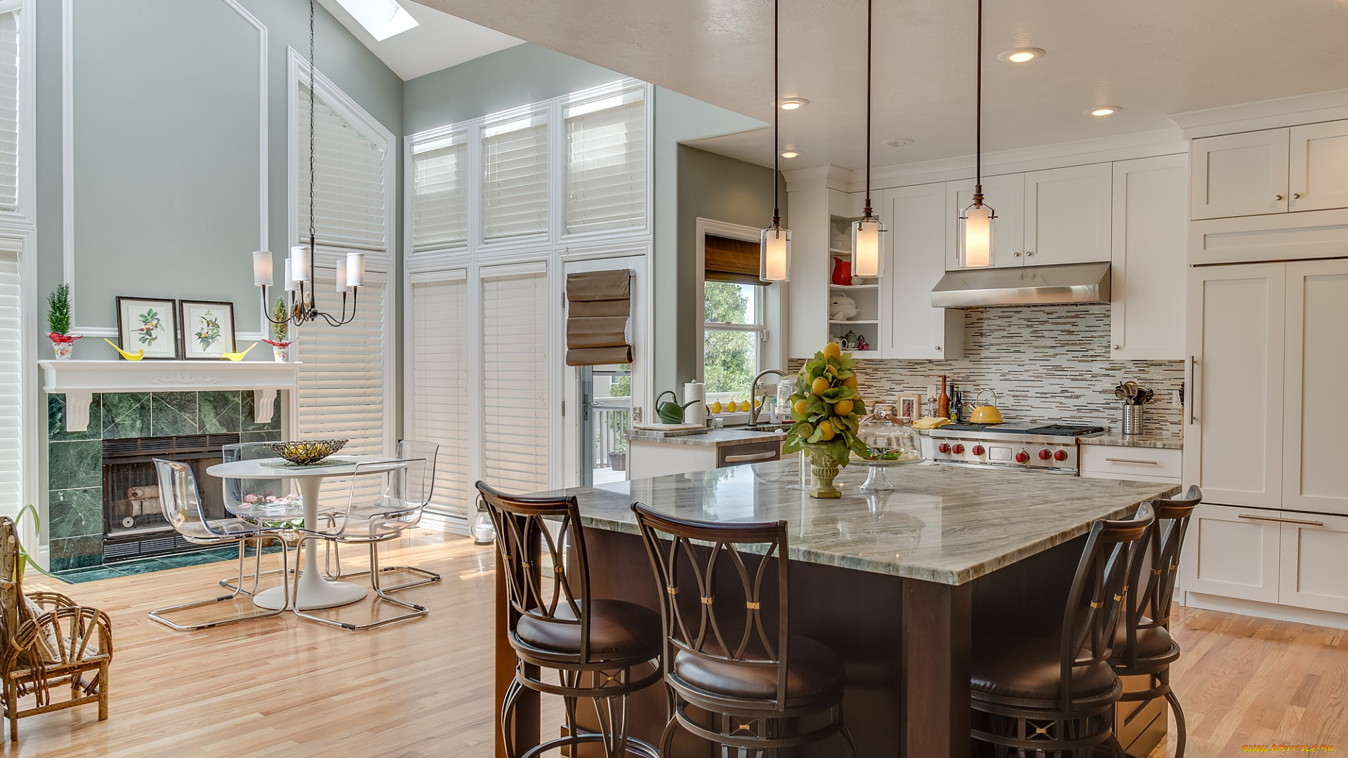 интерьер, кухня, уют, мебель