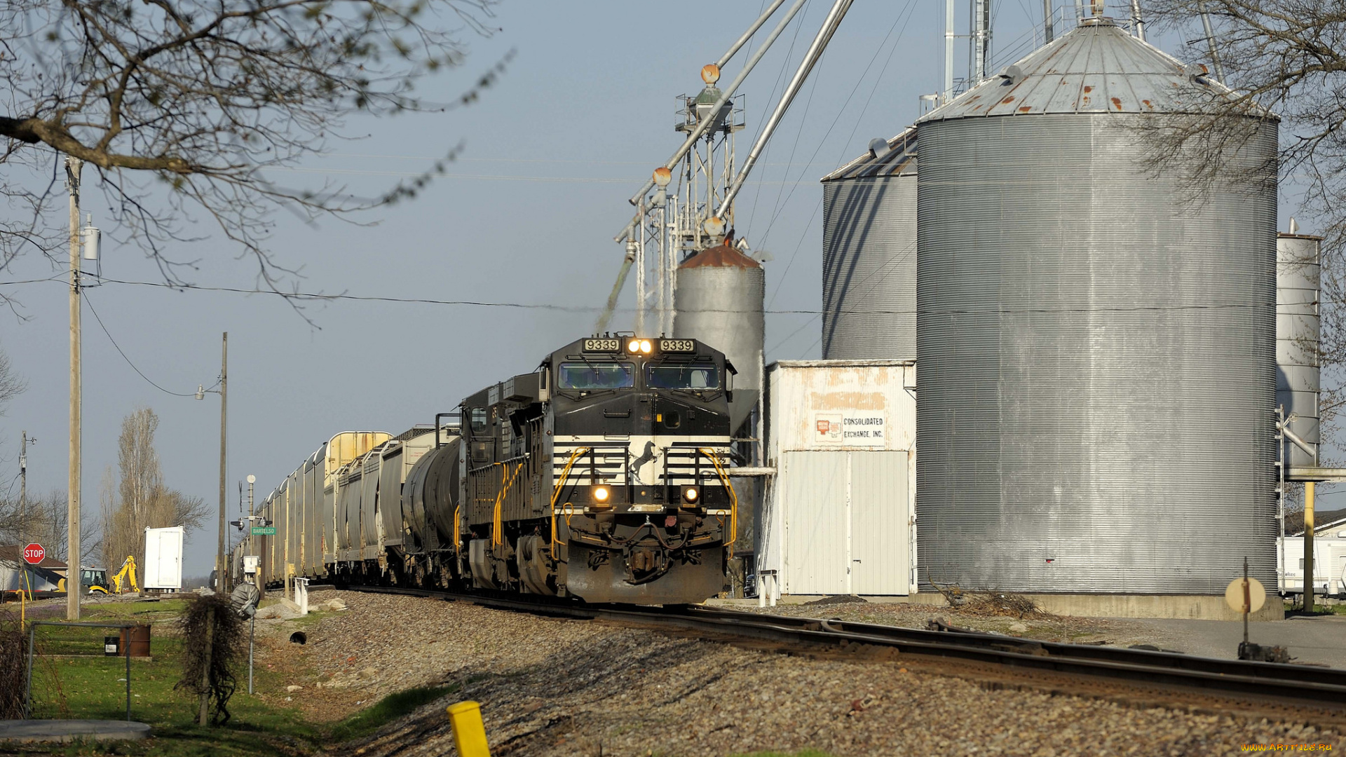 техника, поезда, железная, дорога, рельсы, локомотив, состав