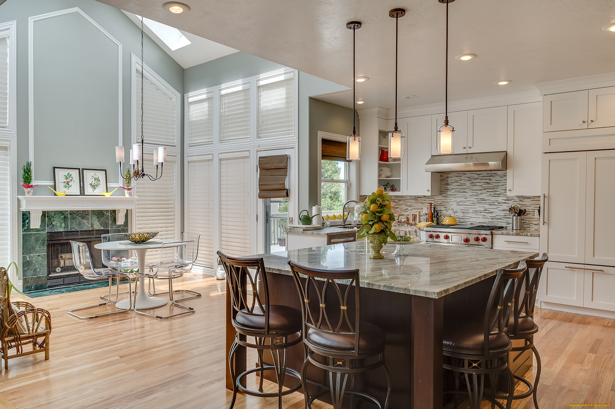 интерьер, кухня, уют, мебель