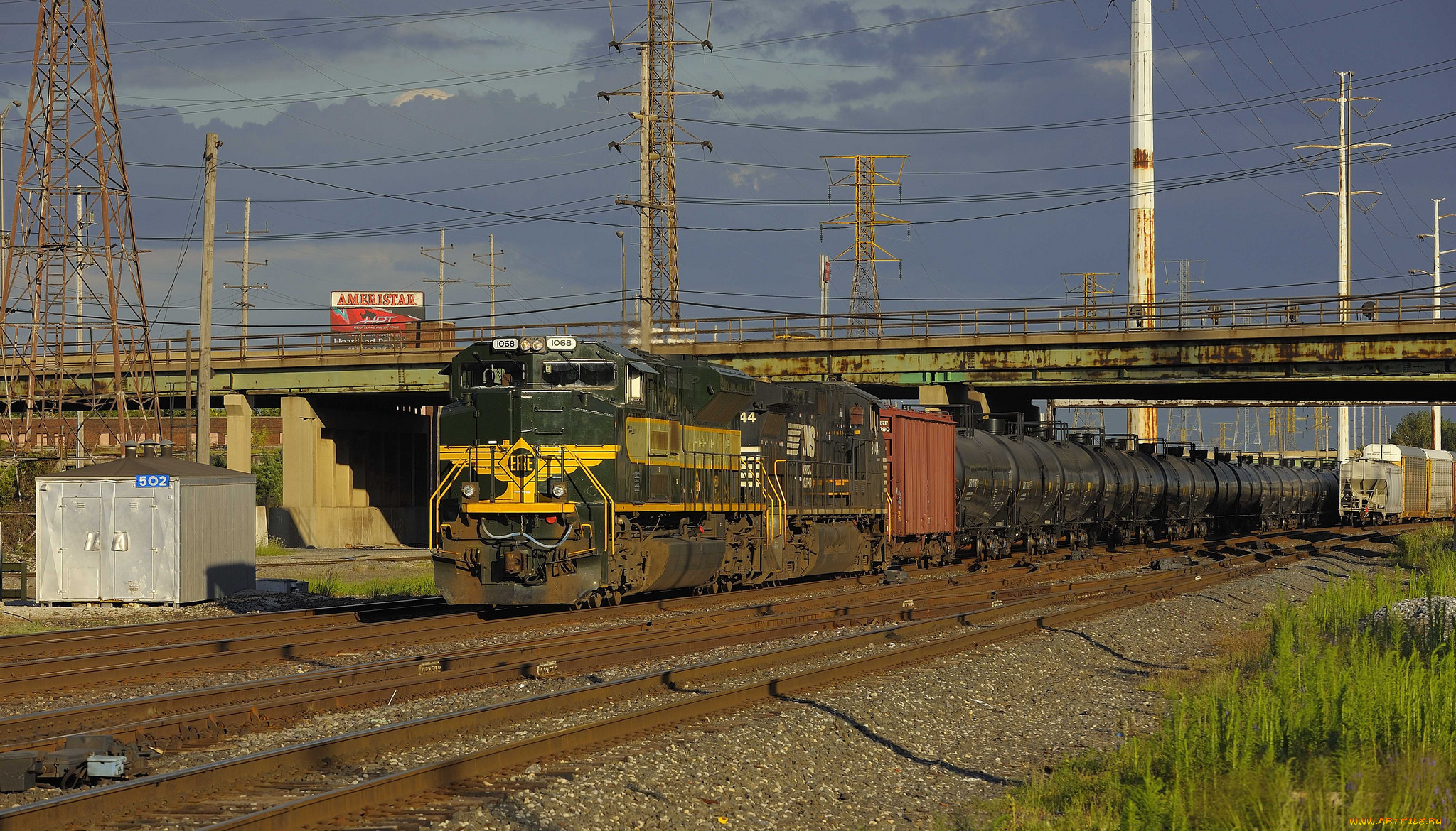 техника, поезда, железная, дорога, рельсы, локомотив, состав