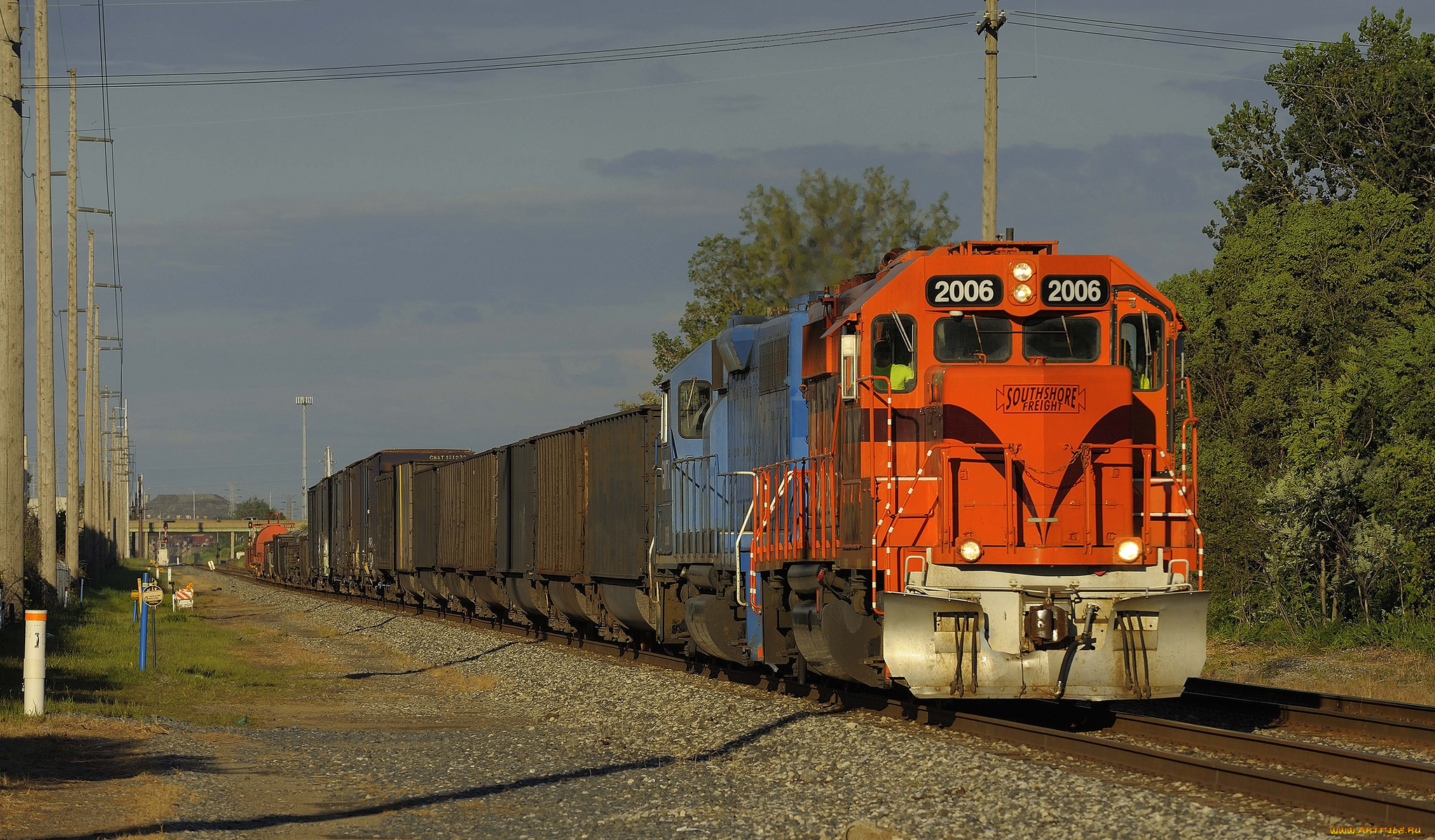 техника, поезда, железная, дорога, рельсы, локомотив, состав