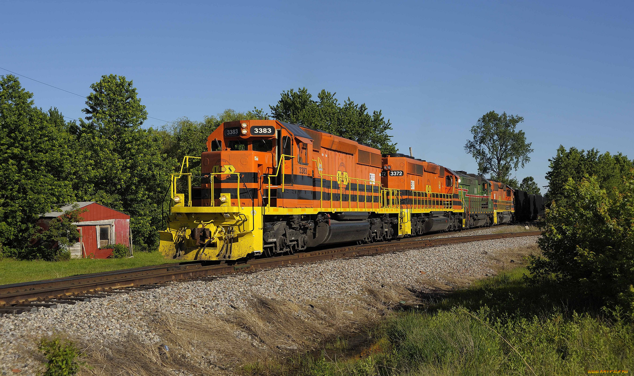 техника, поезда, железная, дорога, рельсы, локомотив, состав