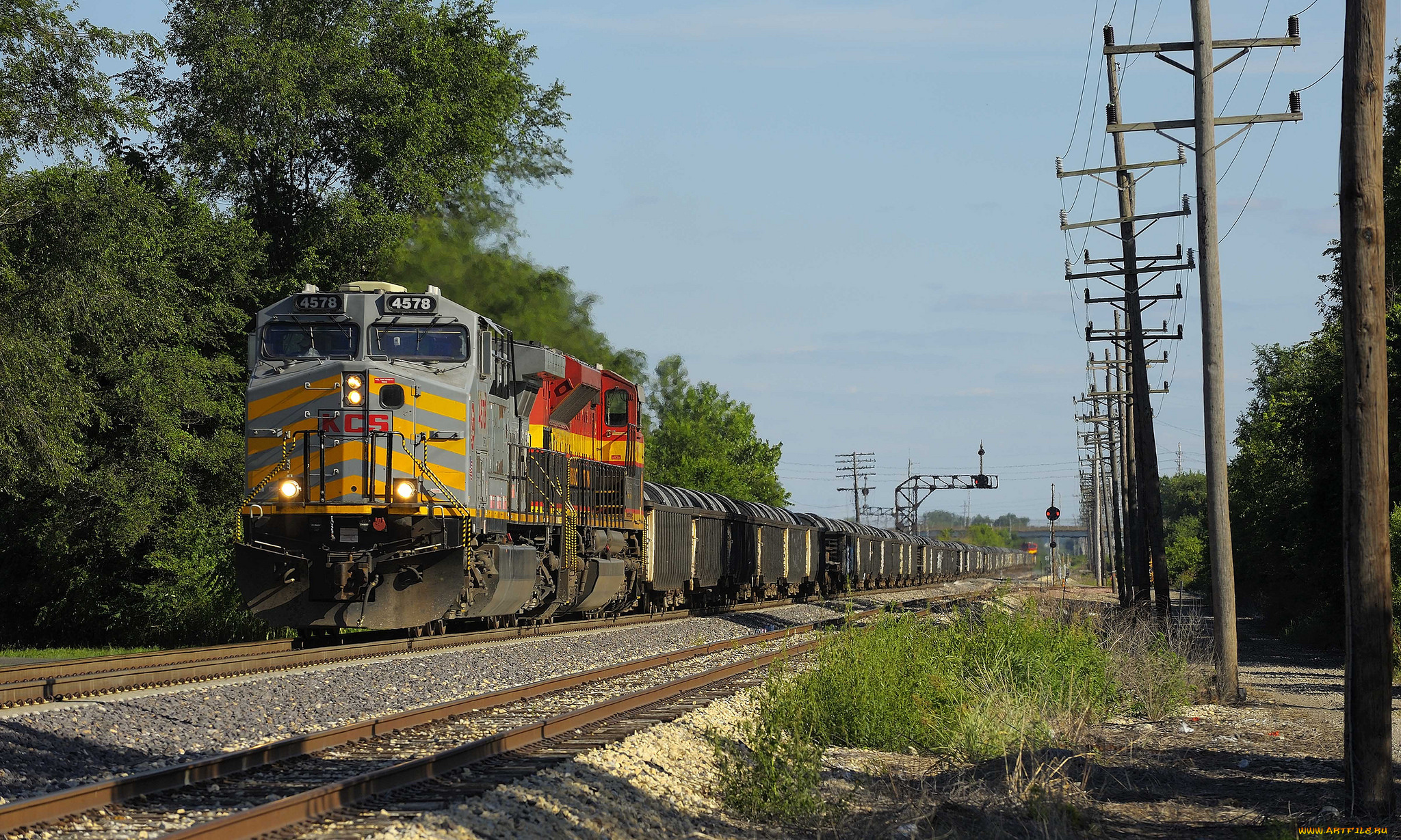 техника, поезда, железная, дорога, рельсы, локомотив, состав