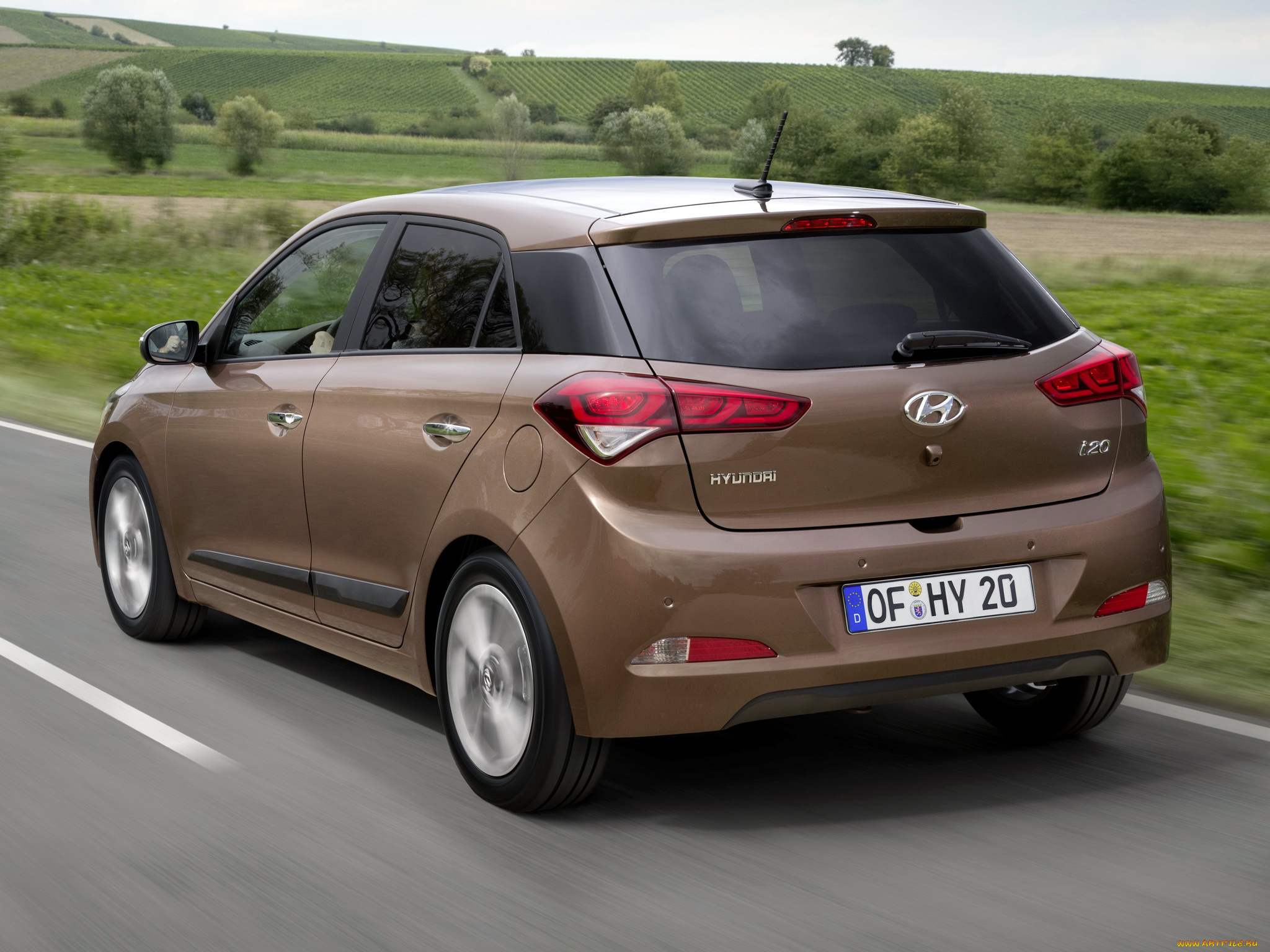 автомобили, hyundai, 2014г, ib, коричневый, i20