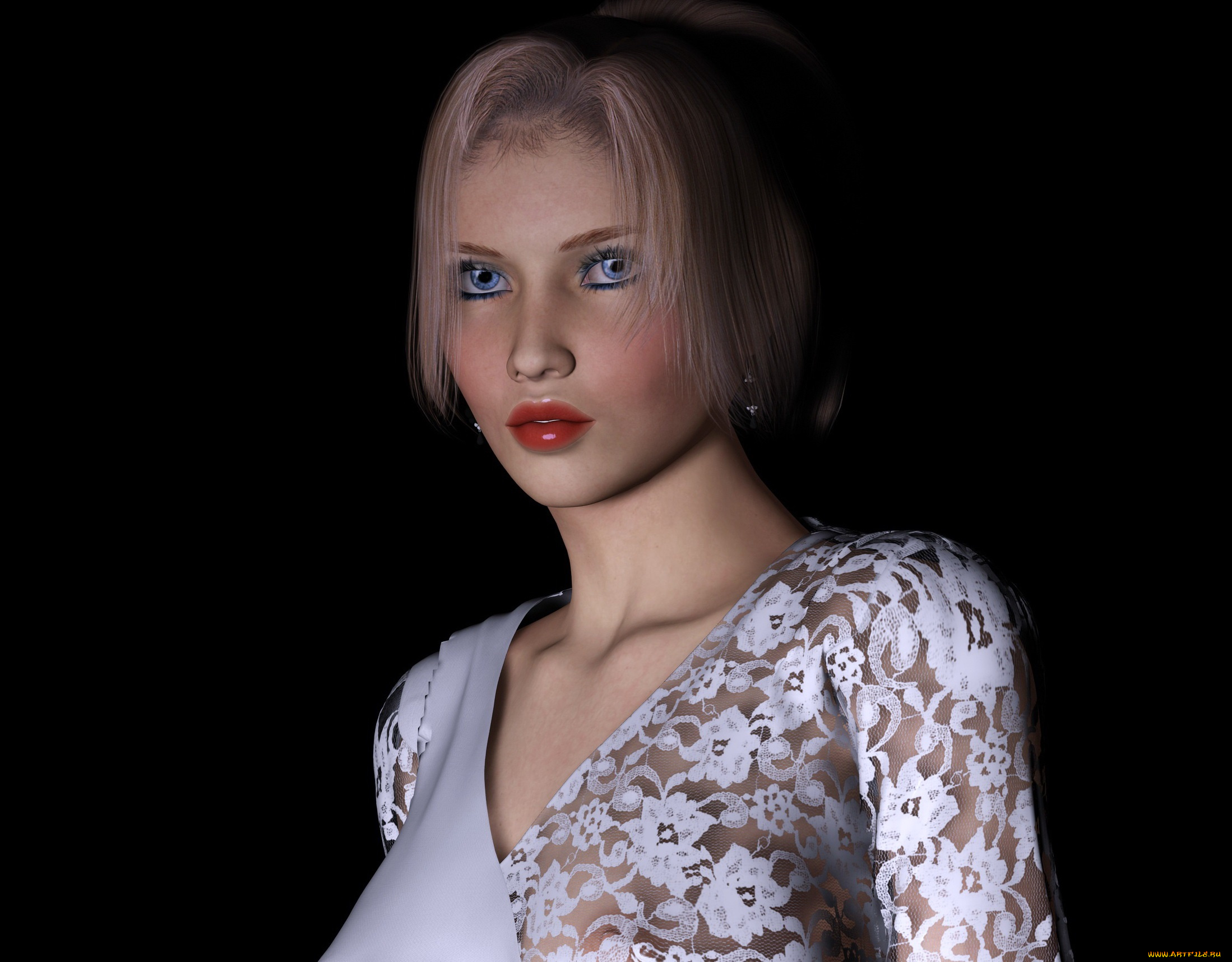 3д, графика, люди, , people, взгляд, девушка, фон