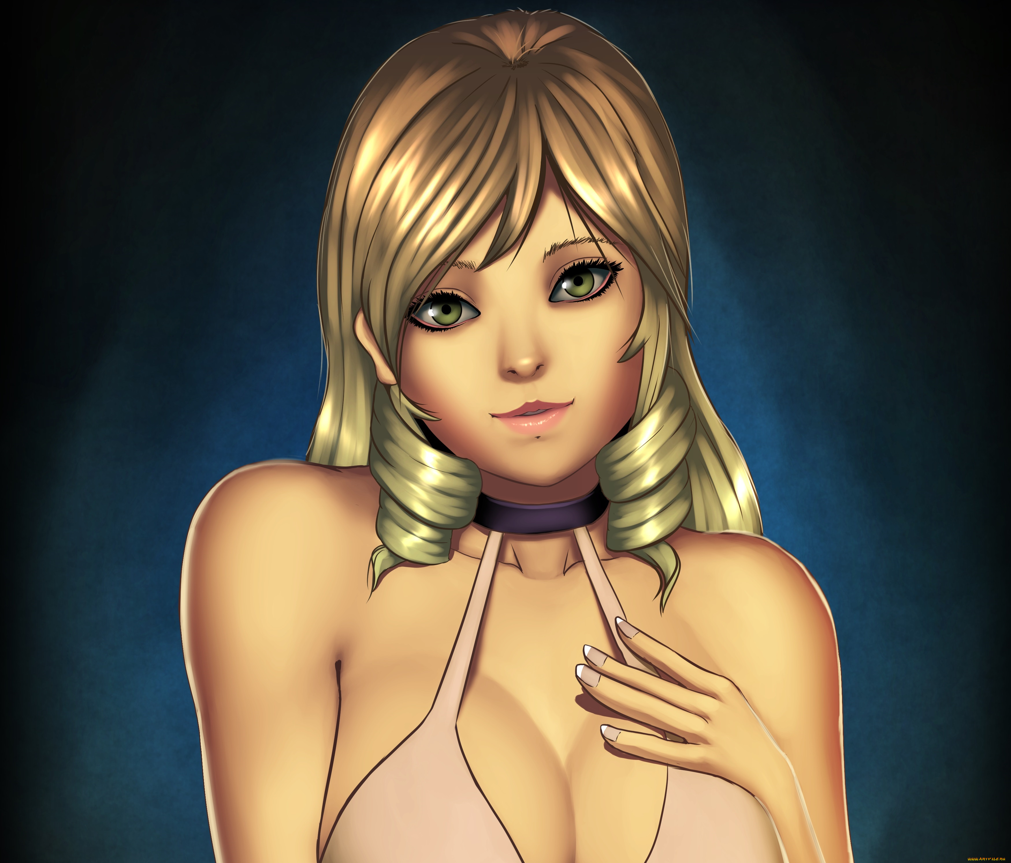 рисованные, люди, фон, взгляд, девушка