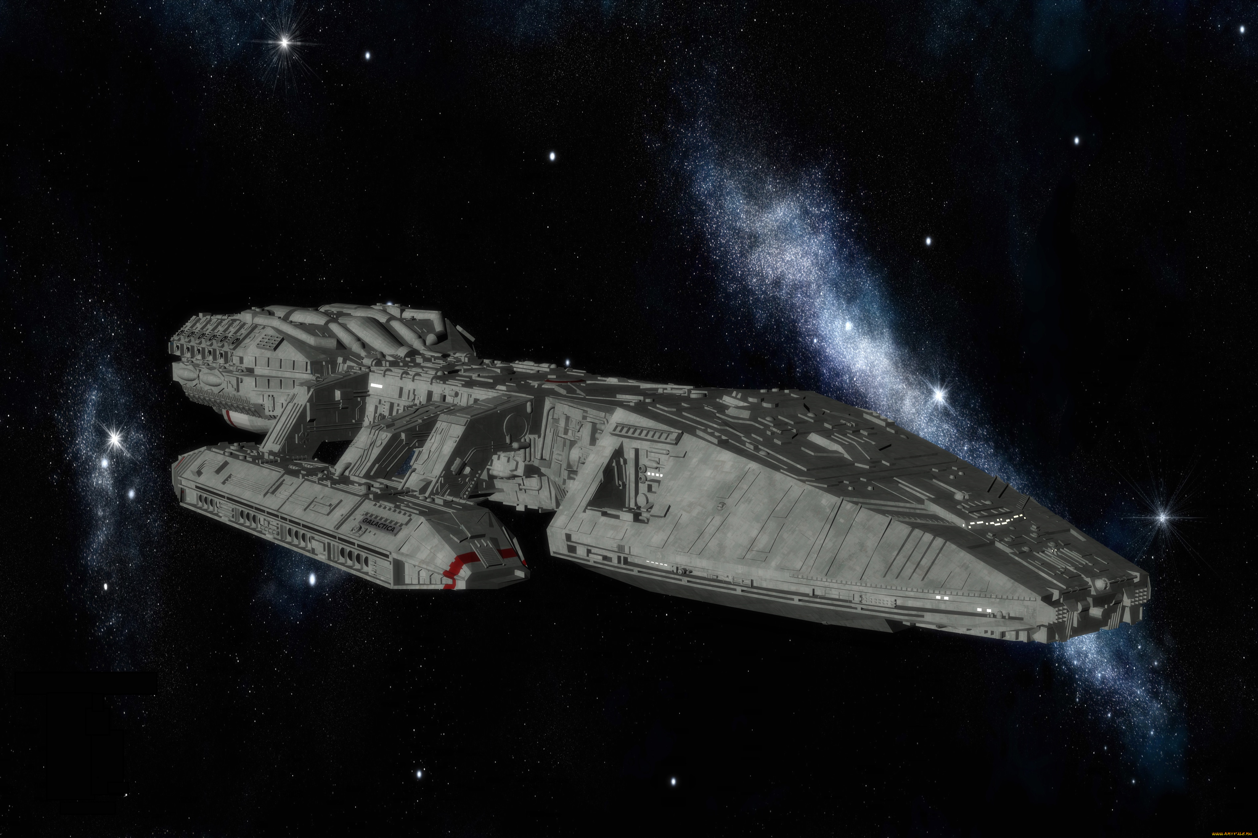 космос, арт, космический, корабль, звезды, вселеная, фон