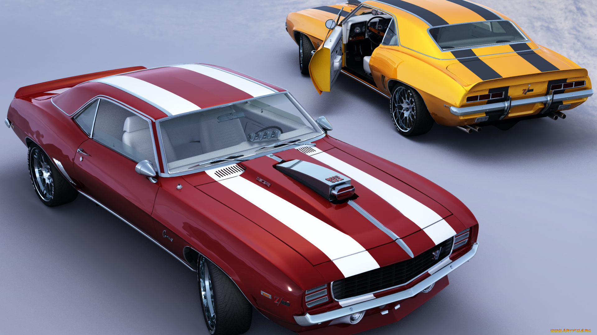 автомобили, 3д, 3d