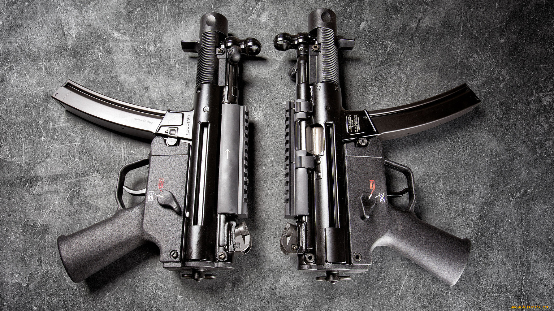 оружие, пистолеты, фон, пара, германия, пистолет-пулемёт, mp5