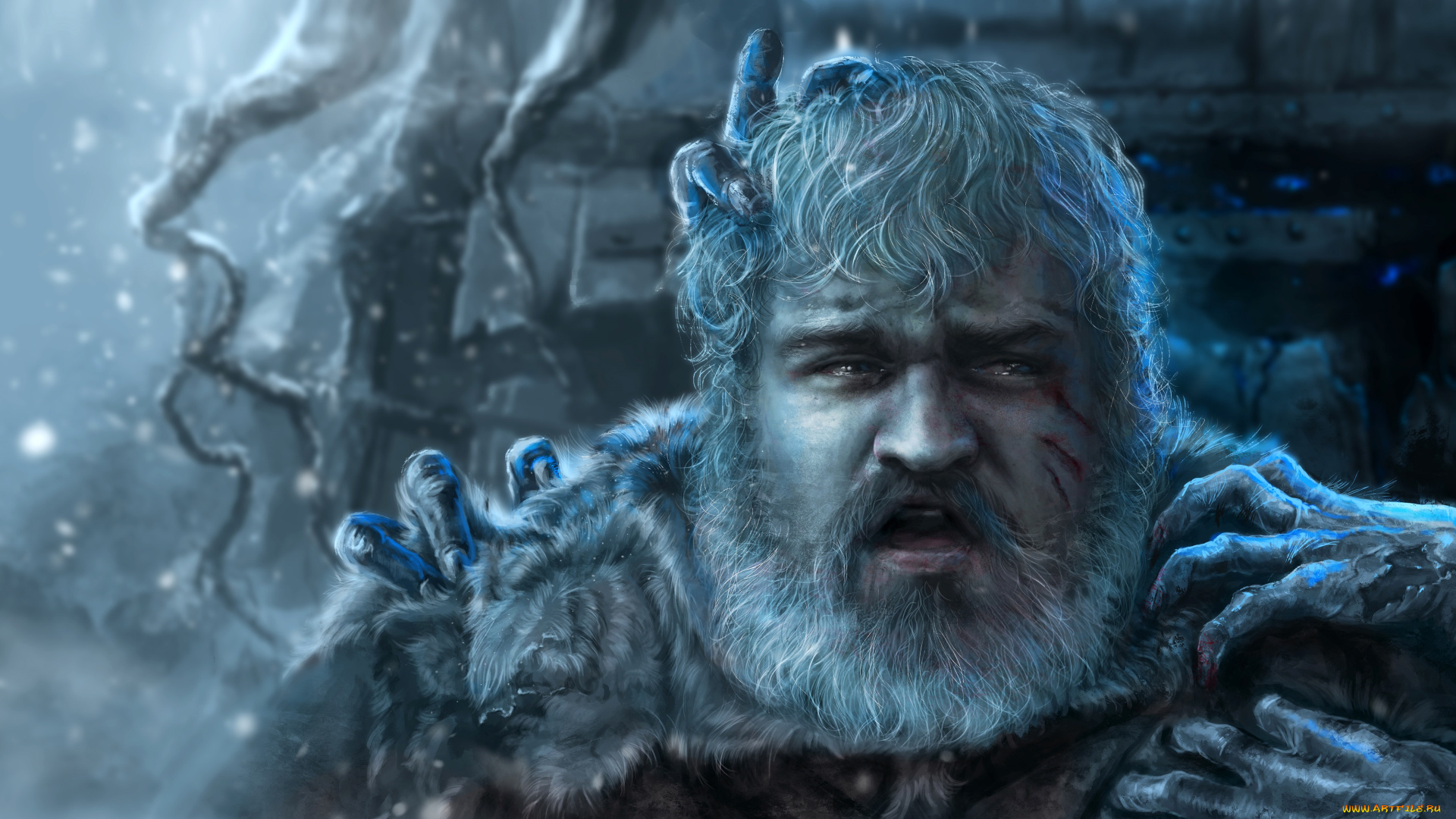 рисованное, кино, ходор, game, of, thrones, сериал, игра, престолов