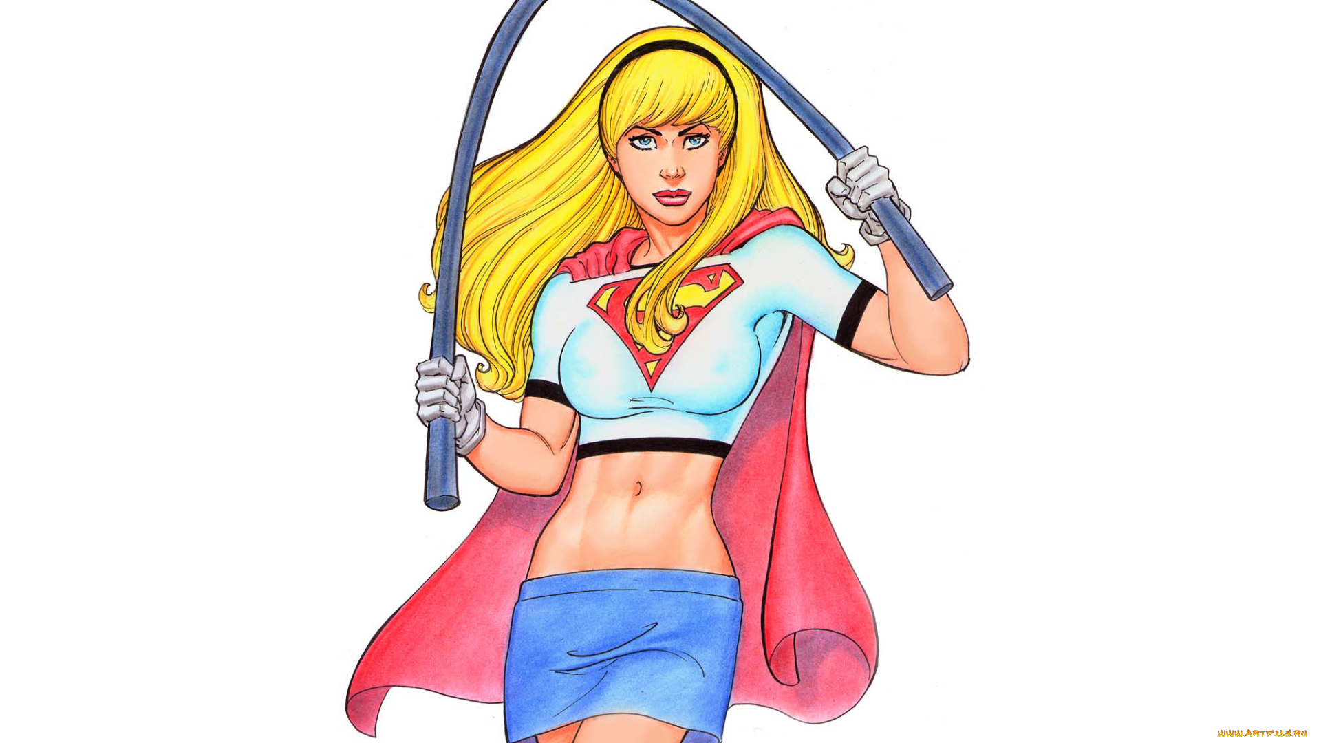 рисованное, комиксы, девушка, фон, взгляд, униформа