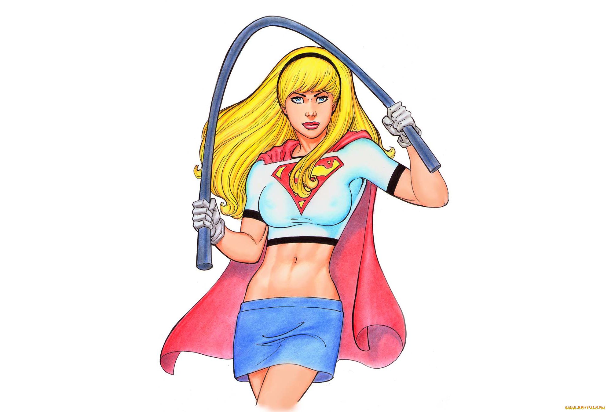 рисованное, комиксы, девушка, фон, взгляд, униформа