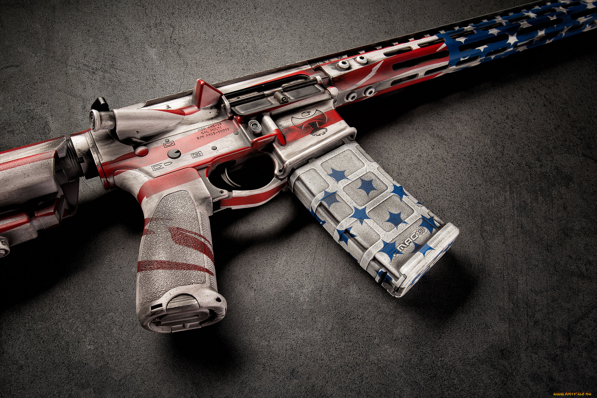 оружие, снайперская, винтовка, стиль, ar-15, оптика, винтовка, штурмовая