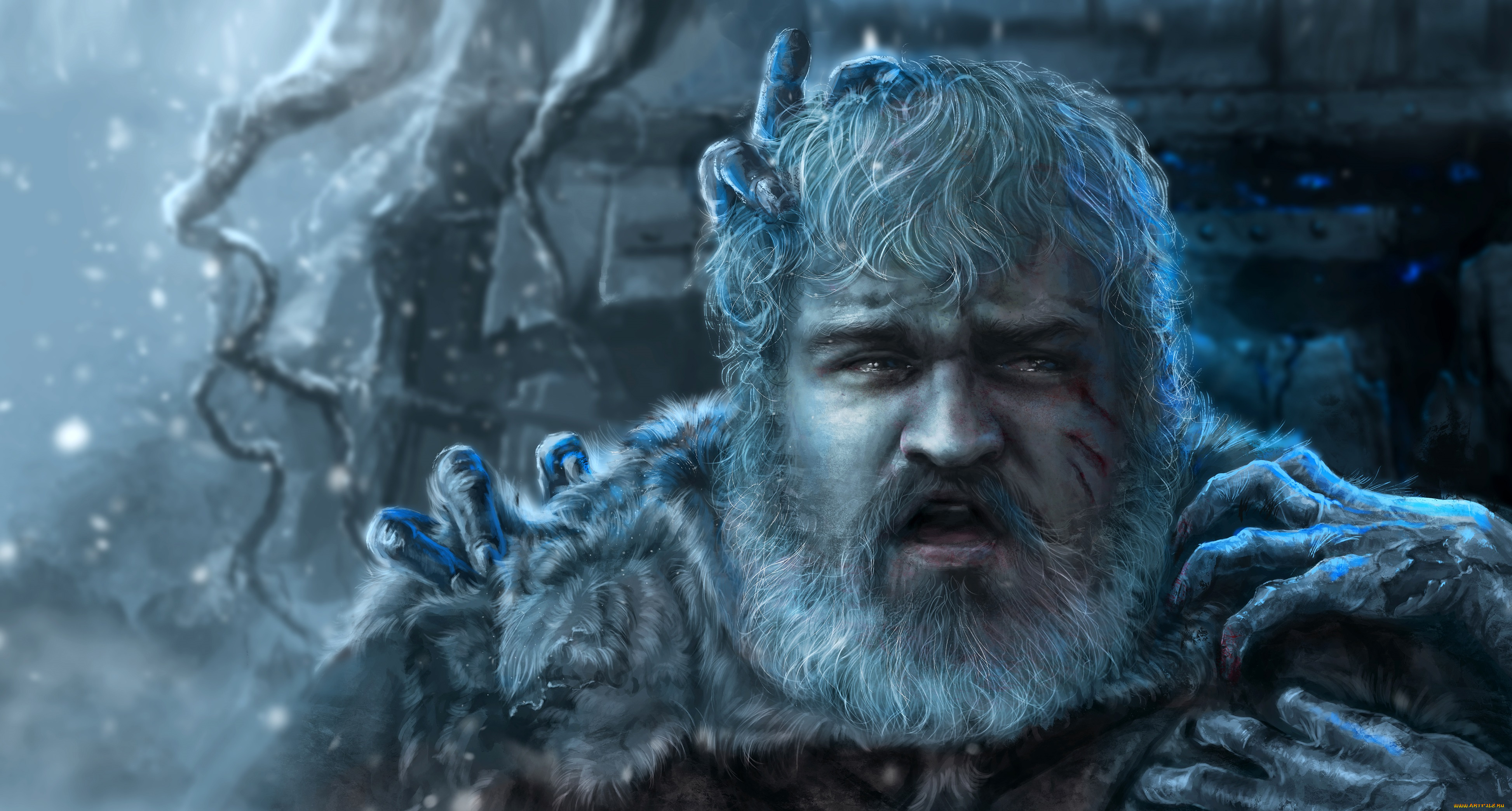 рисованное, кино, ходор, game, of, thrones, сериал, игра, престолов