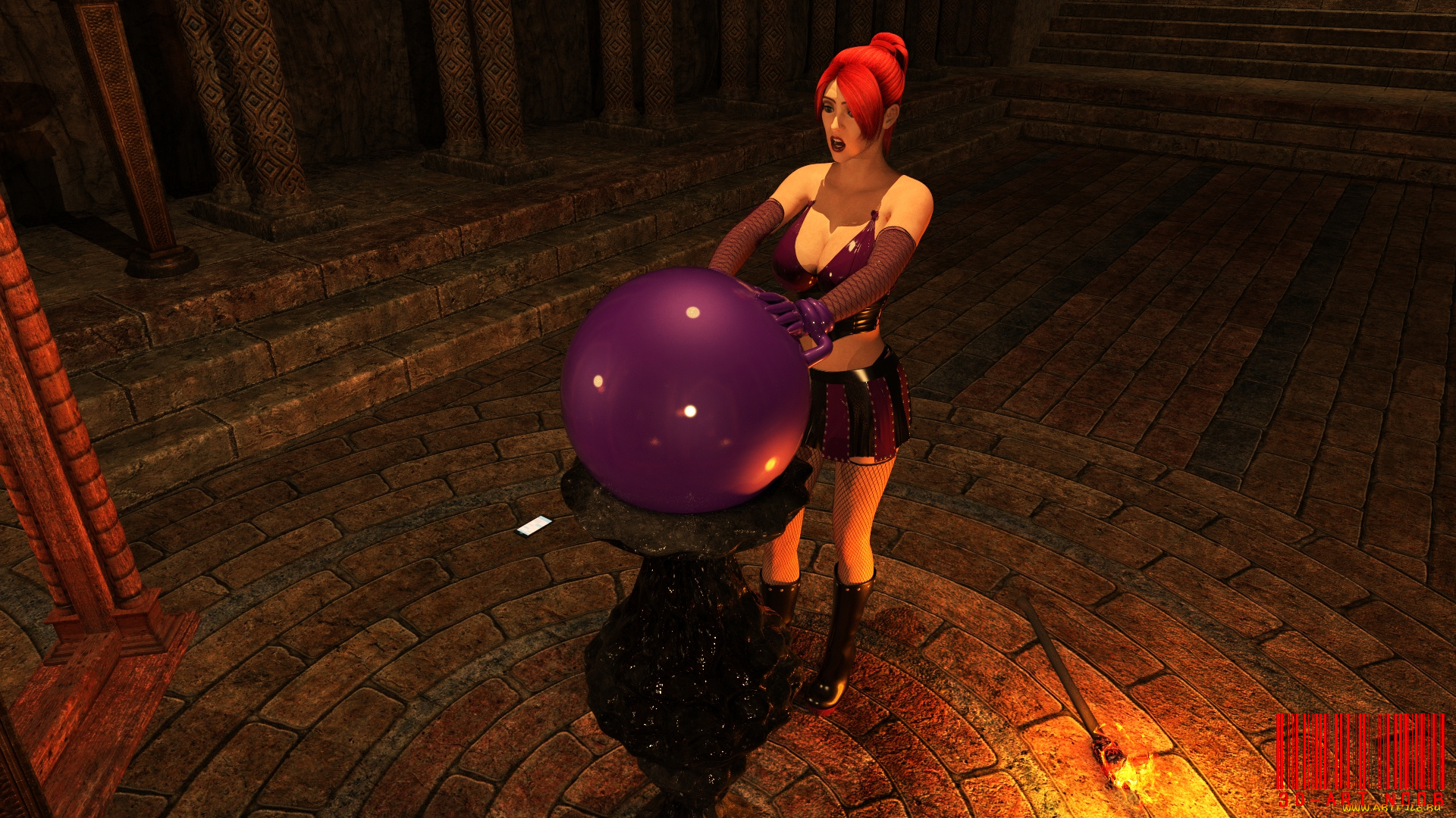 3д, графика, фантазия, , fantasy, девушка, взгляд, фон