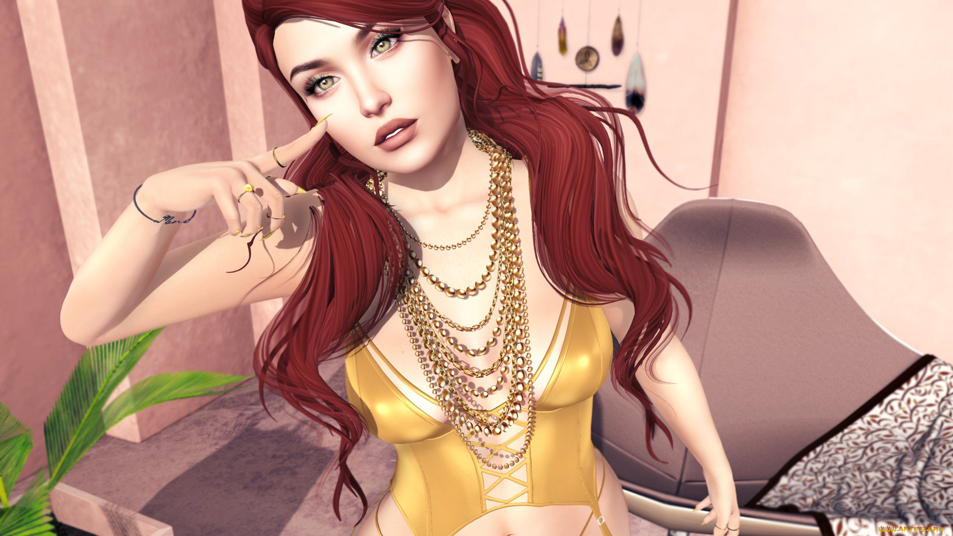 3д, графика, люди, , people, девушка, фон, взгляд