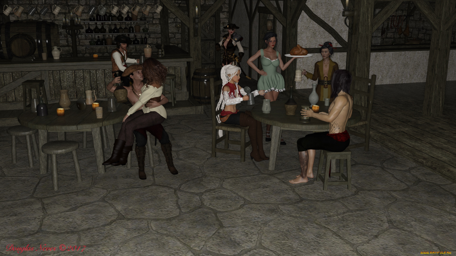 3д, графика, люди, , people, фон, взгляд, девушки