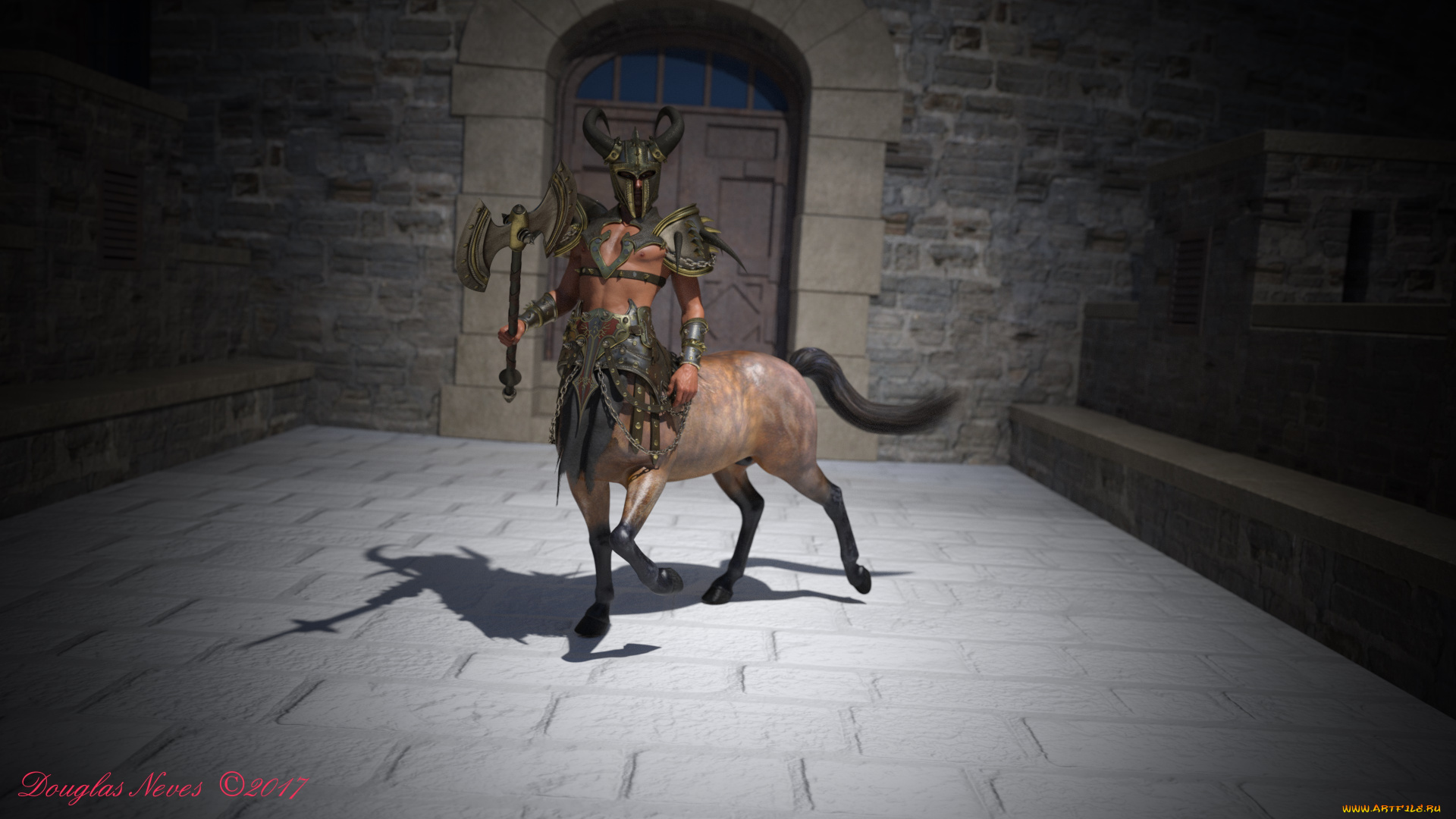 3д, графика, существа, , creatures, кентавр