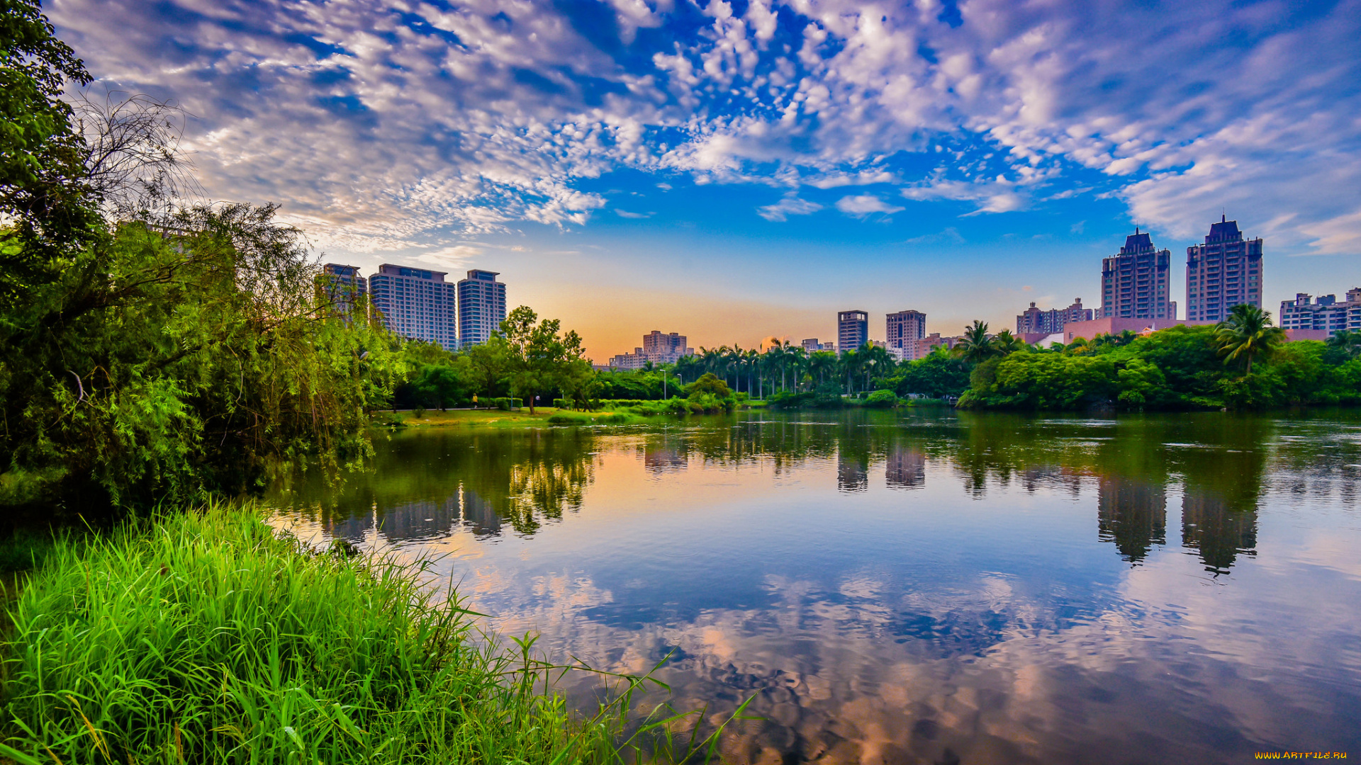 города, -, пейзажи, простор