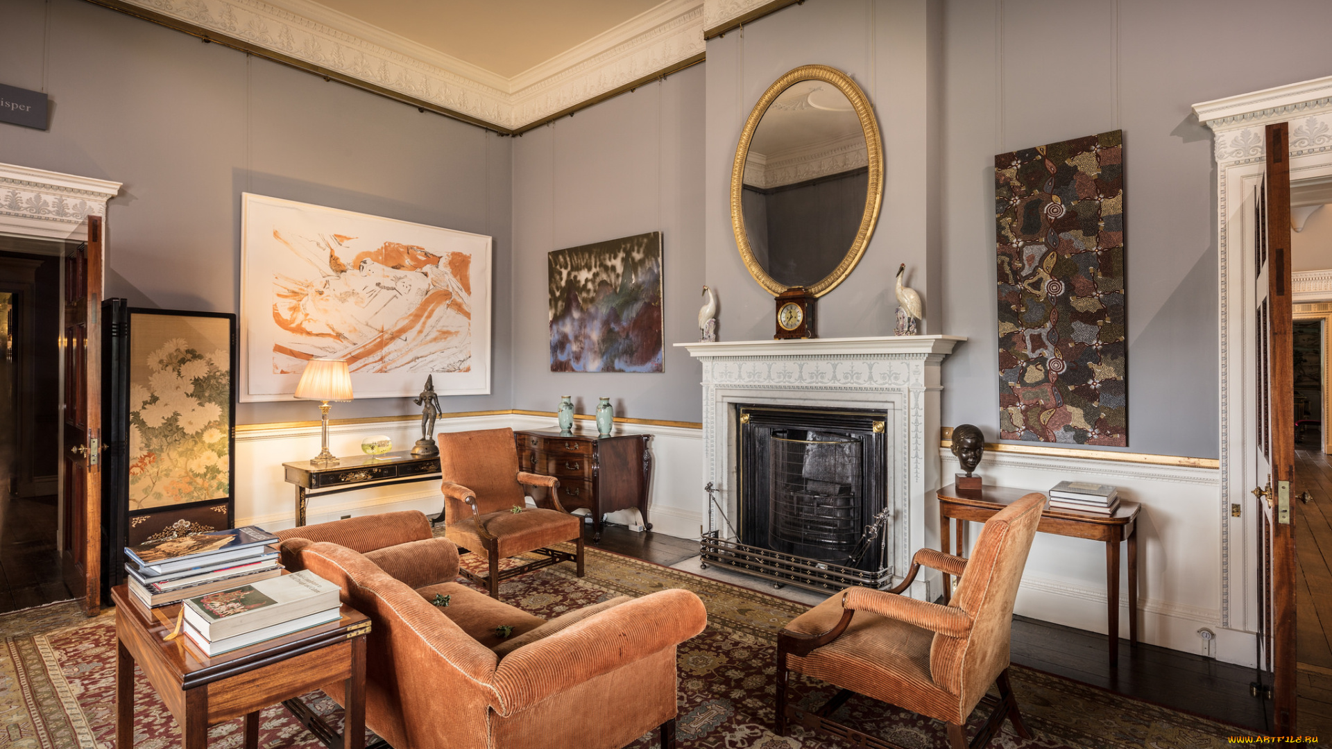 интерьер, кабинет, , библиотека, , офис, меблировка, помещение