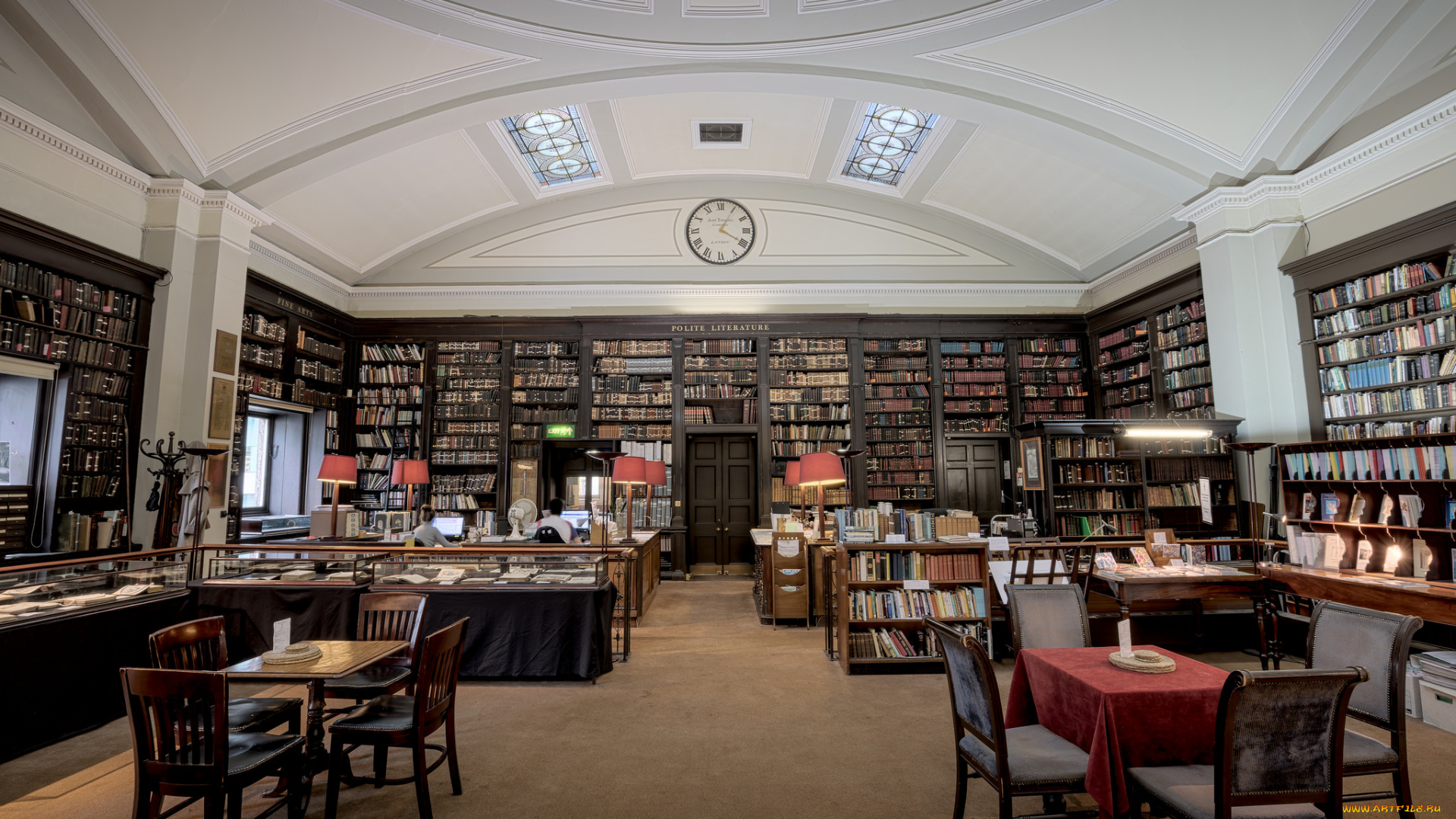 интерьер, кабинет, , библиотека, , офис, меблировка, помещение