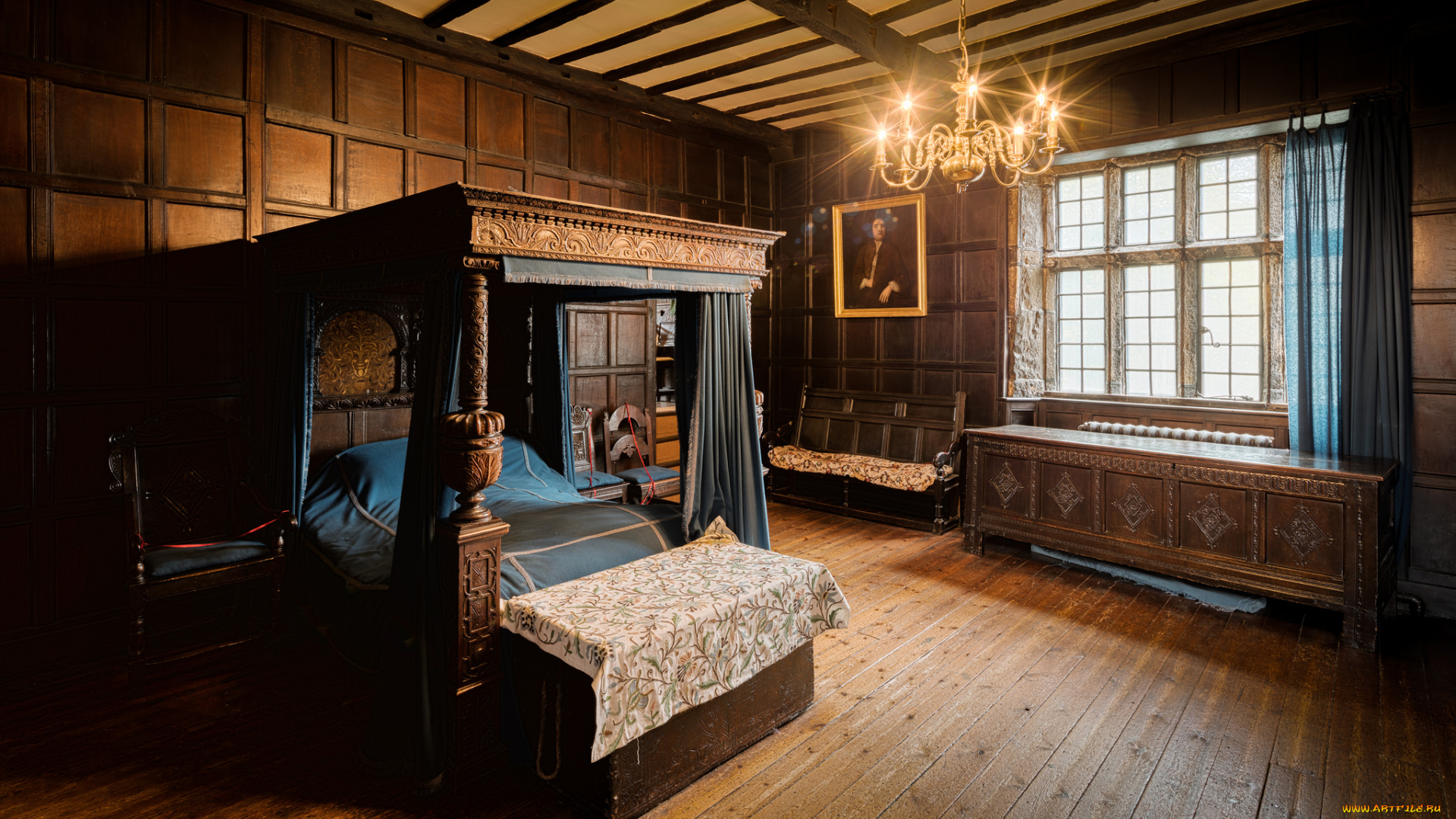 интерьер, спальня, меблировка, помещение