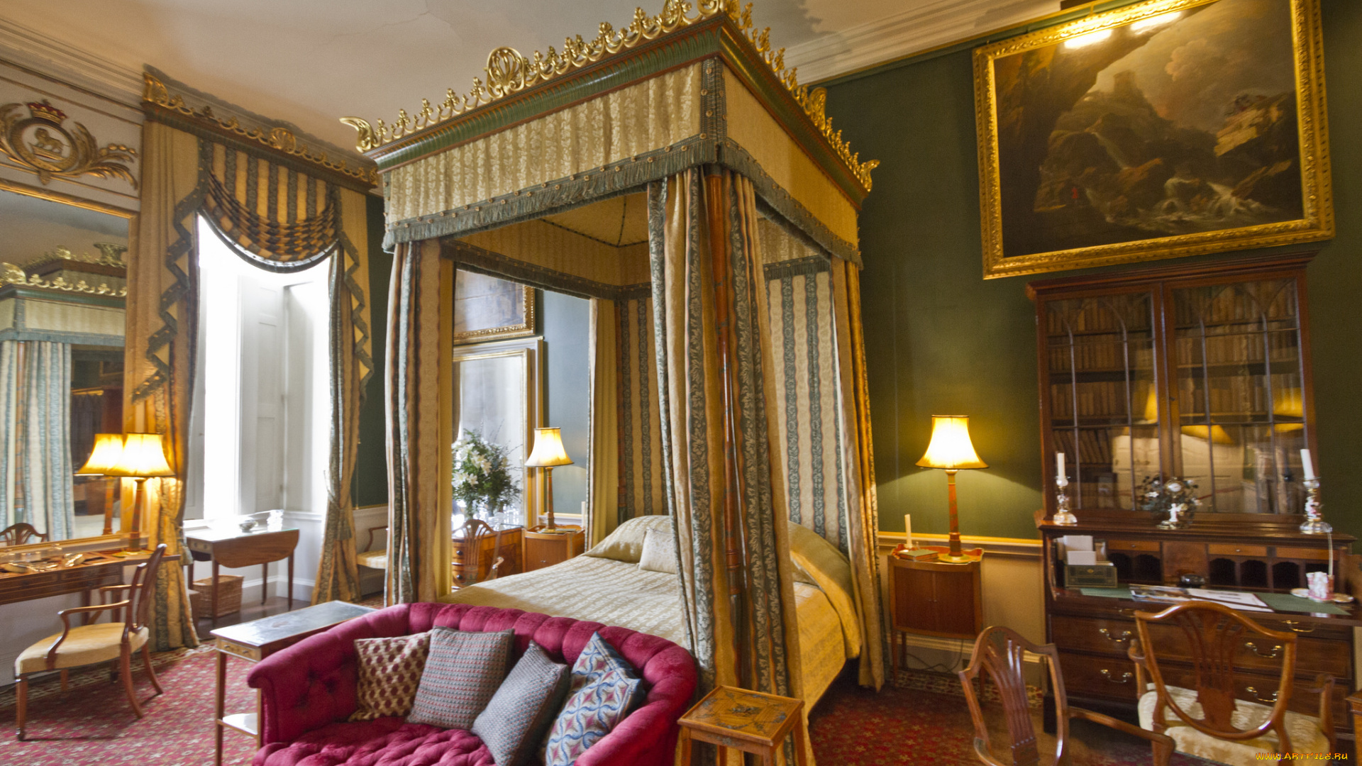 интерьер, спальня, меблировка, помещение