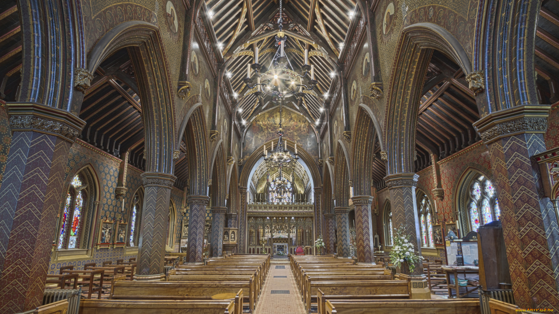 интерьер, убранство, , роспись, храма, храм