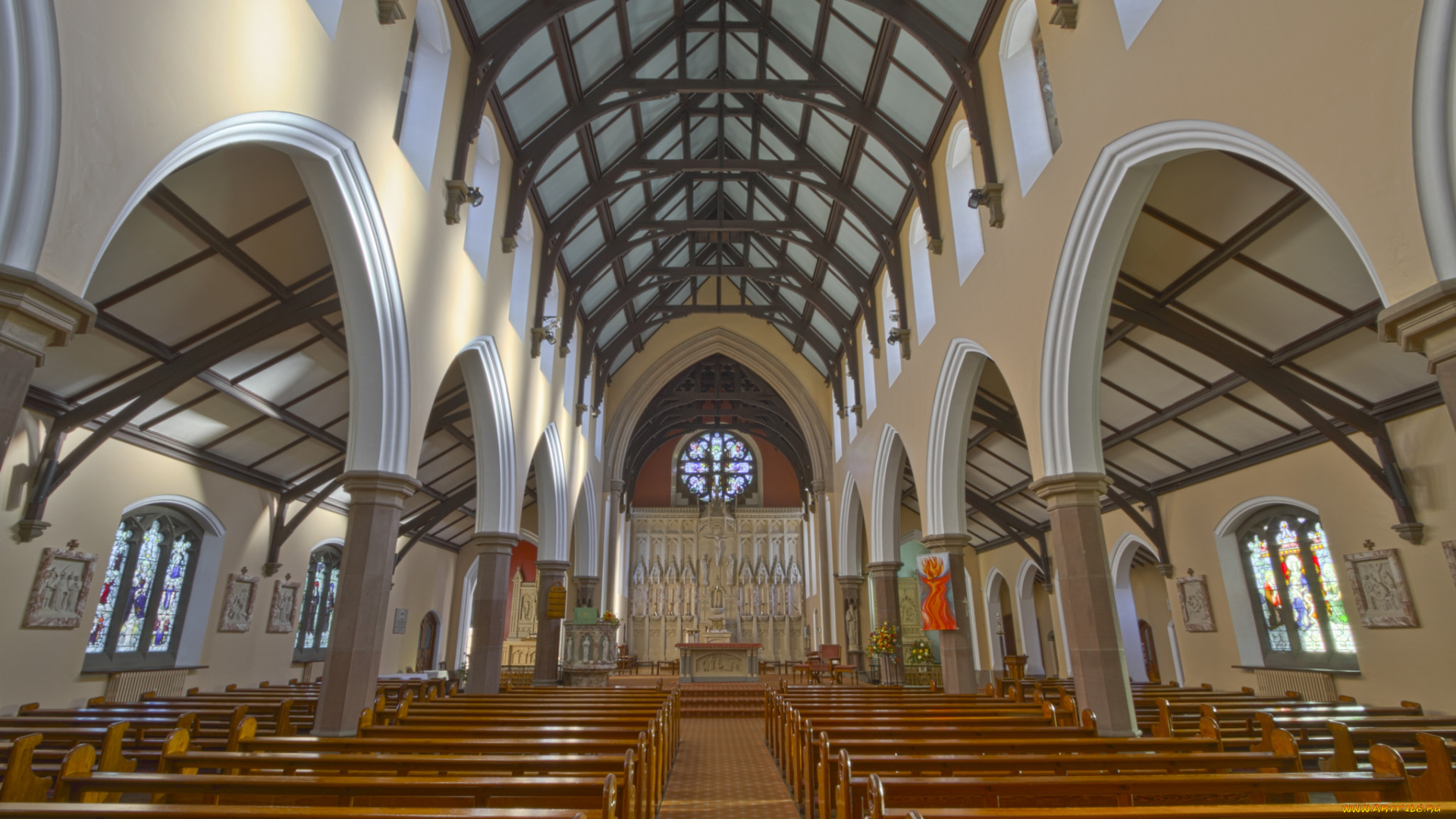 интерьер, убранство, , роспись, храма, храм