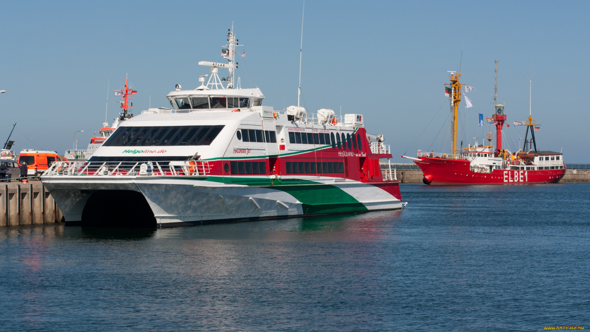 корабли, разные, вместе, причал