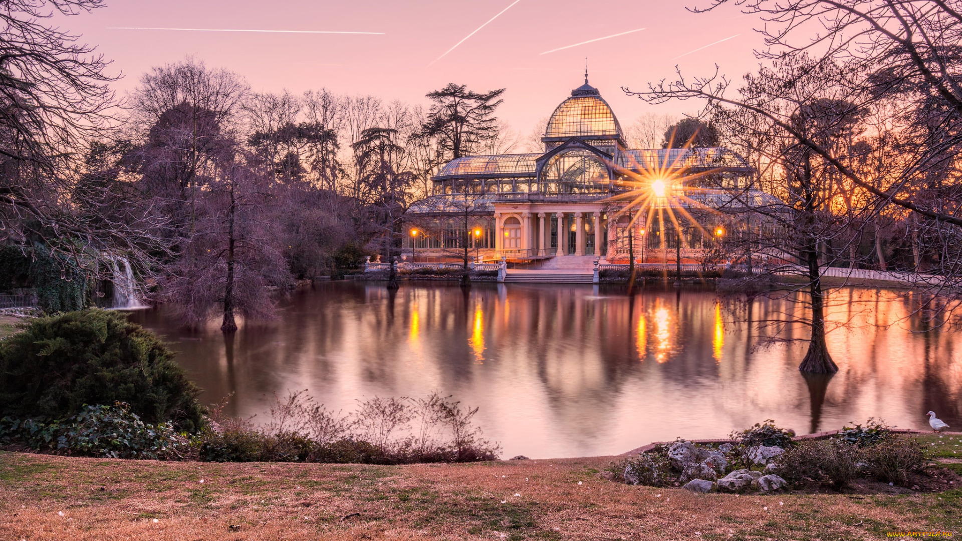 parque, del, retiro, de, madrid, города, мадрид, , испания, простор