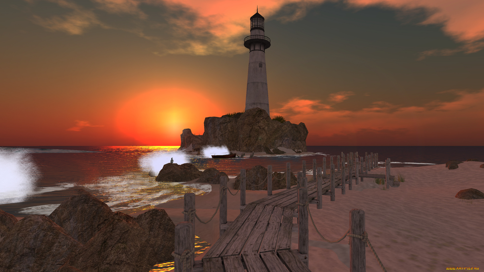природа, маяки, простор