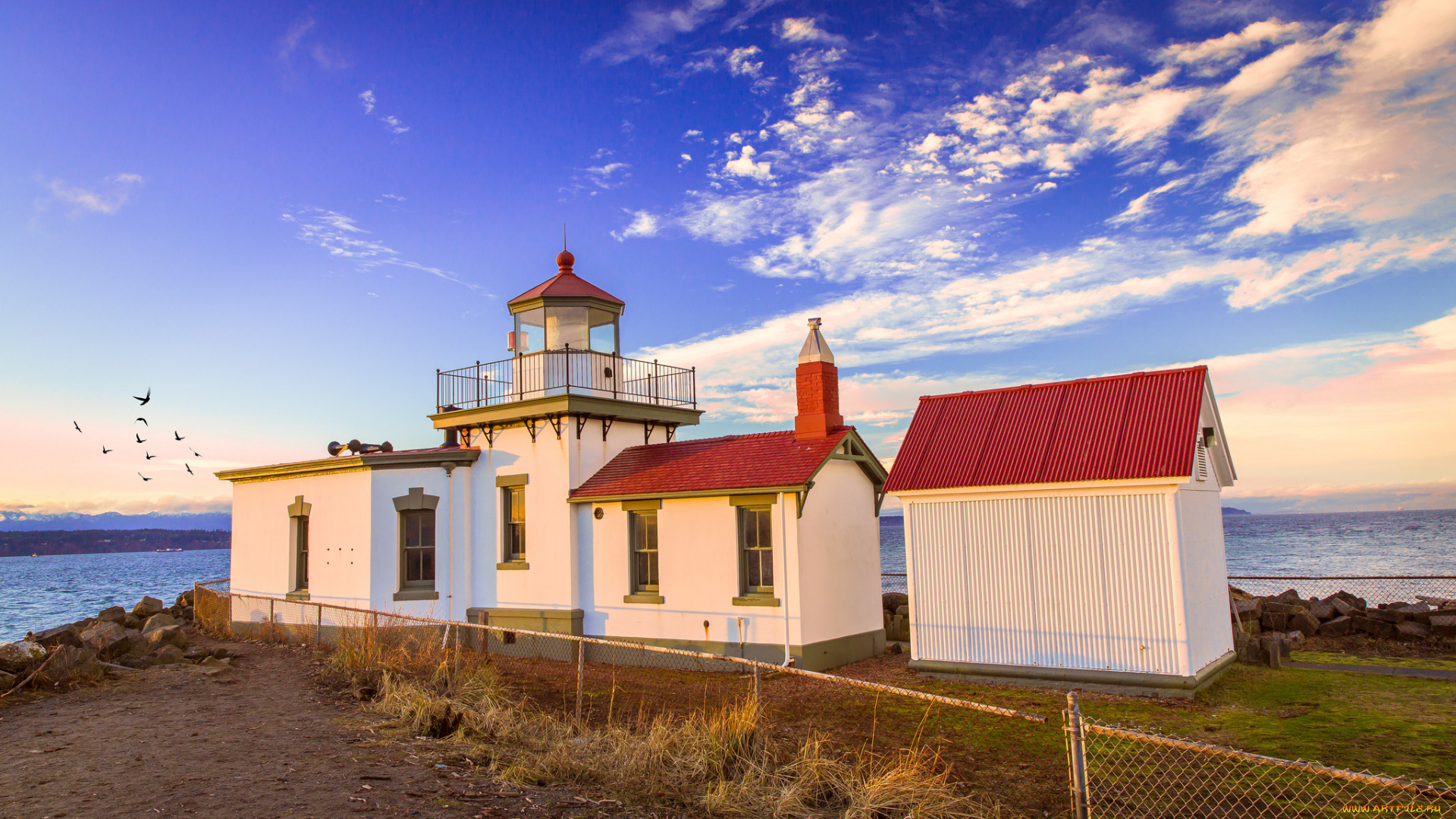 природа, маяки, простор