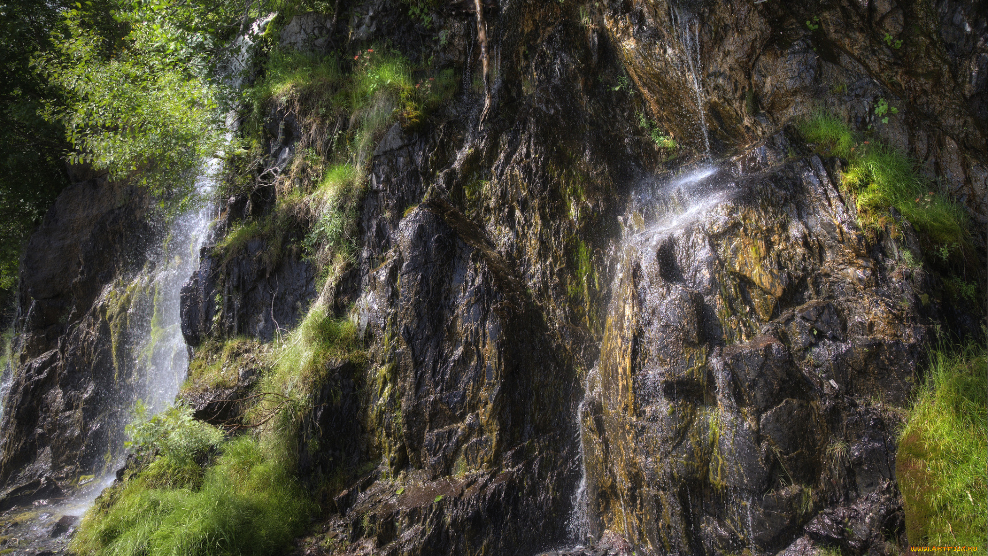 природа, водопады, простор