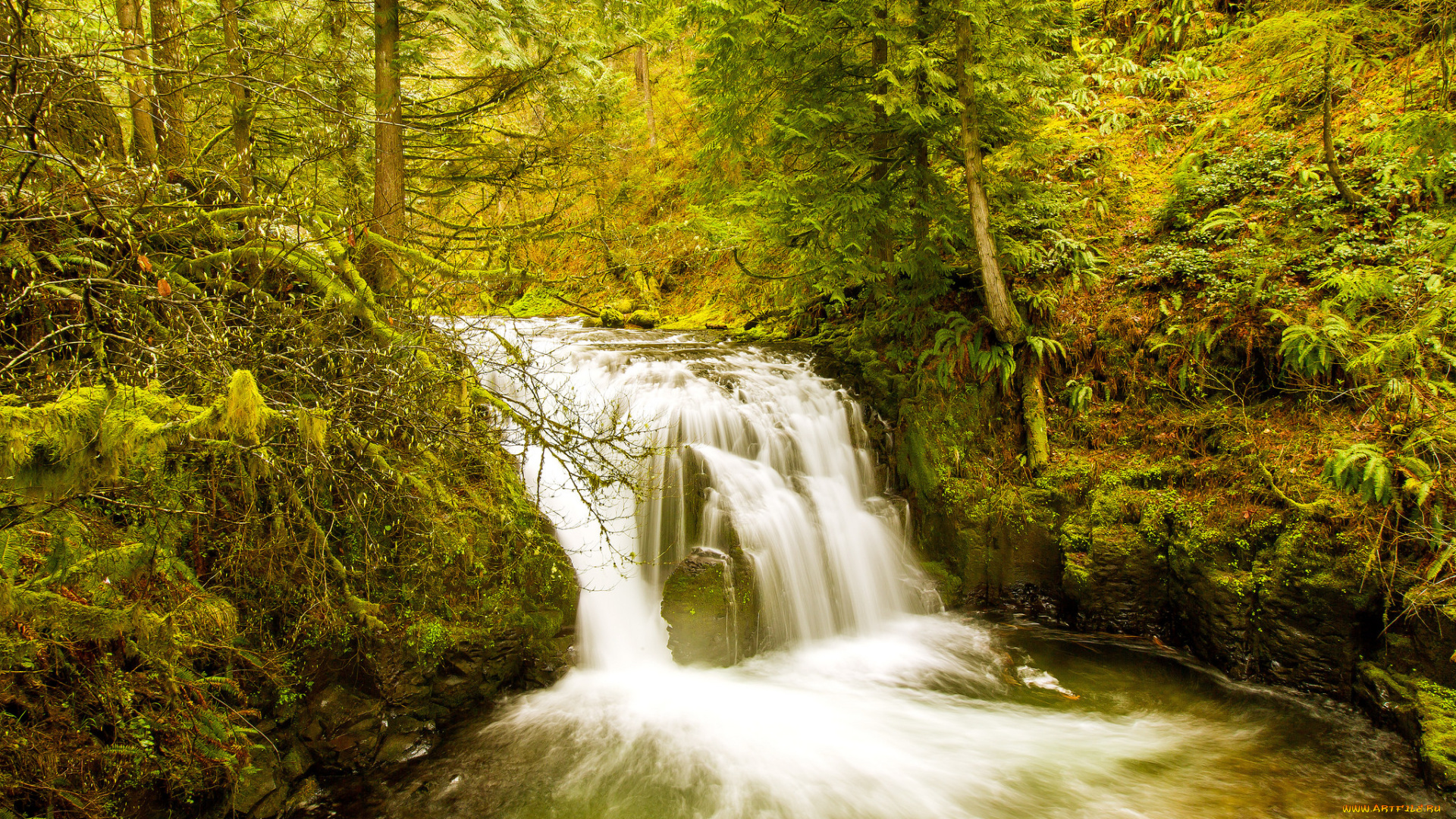 природа, водопады, простор