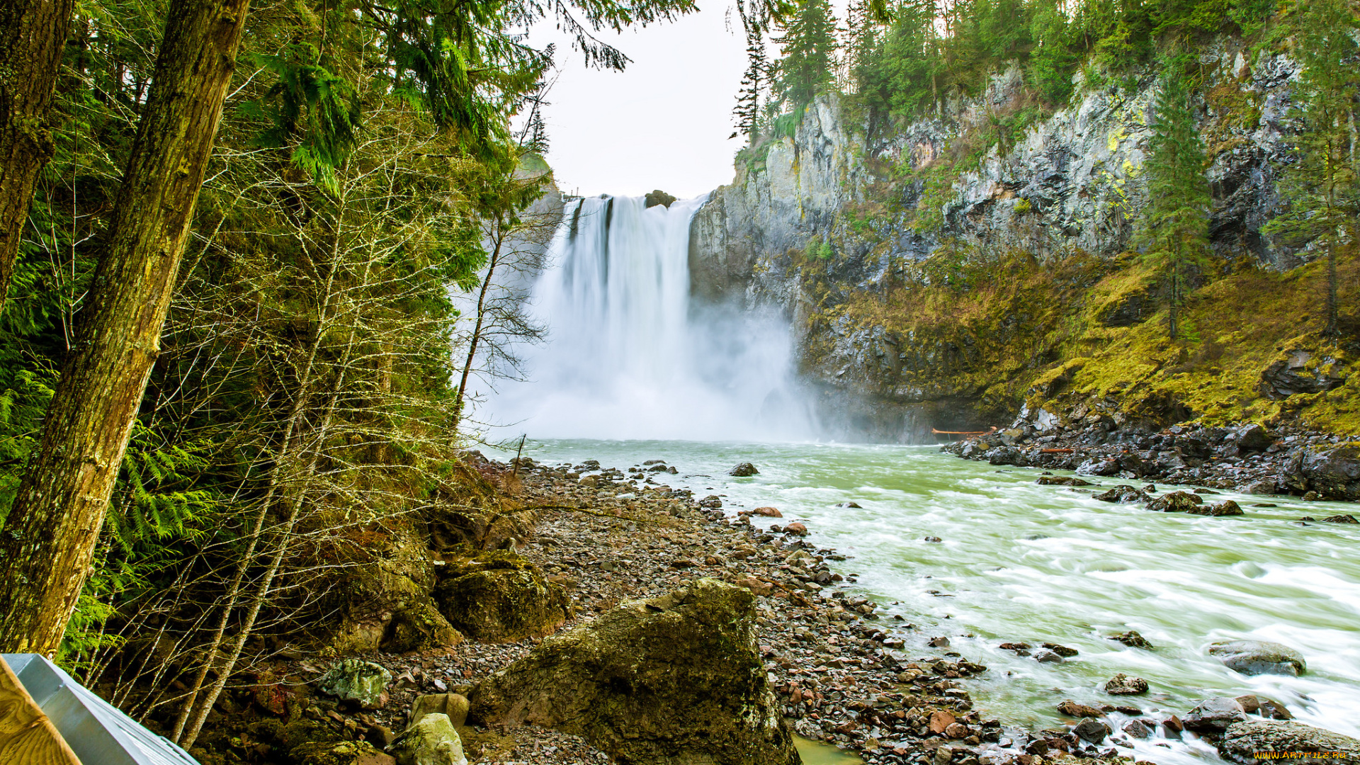 природа, водопады, простор