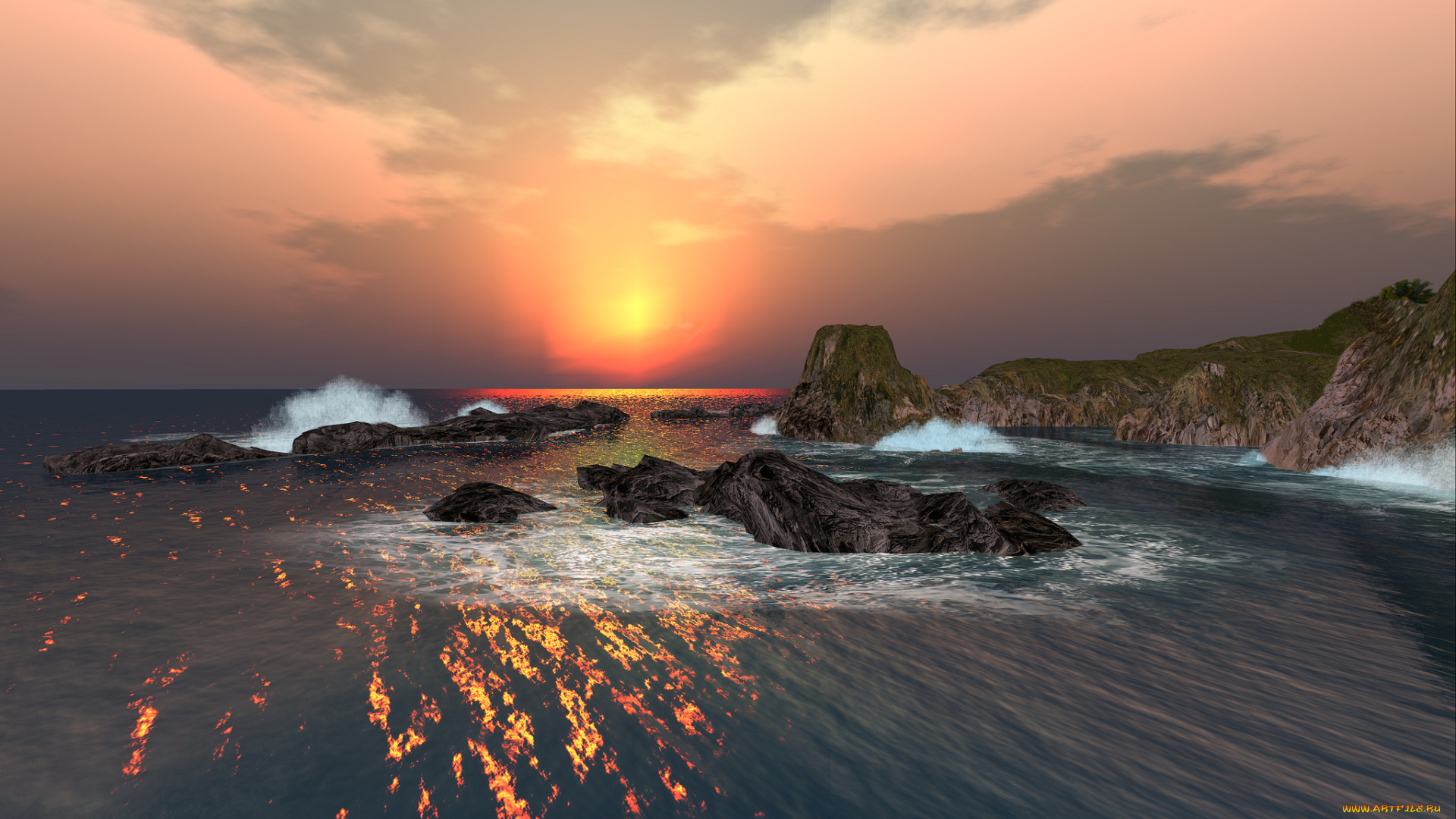 природа, восходы, закаты, простор