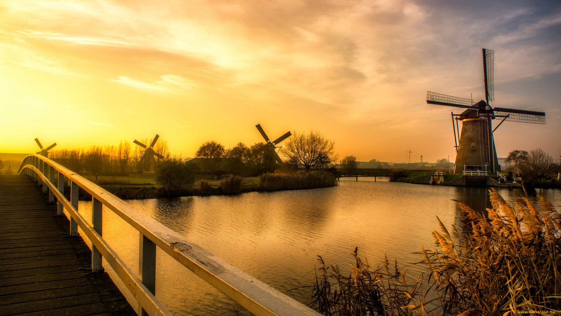 разное, мельницы, простор