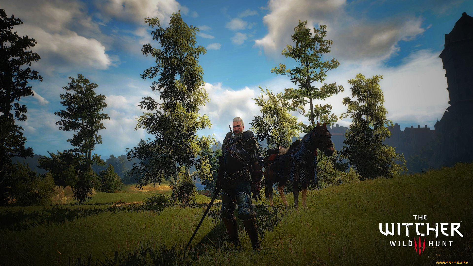 видео, игры, the, witcher, 3, , wild, hunt, фон, взгляд, мужчина