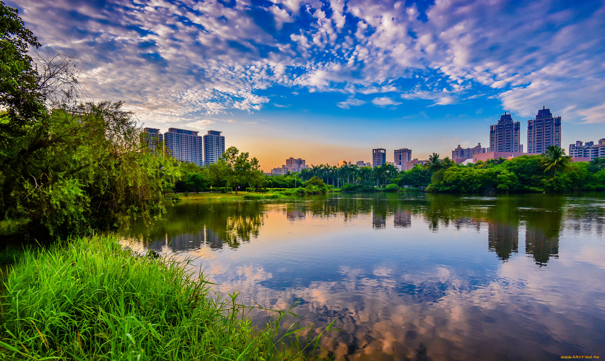 города, -, пейзажи, простор